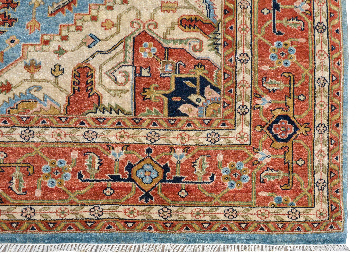 Hand Knotted Heriz-Style Rug For Sale