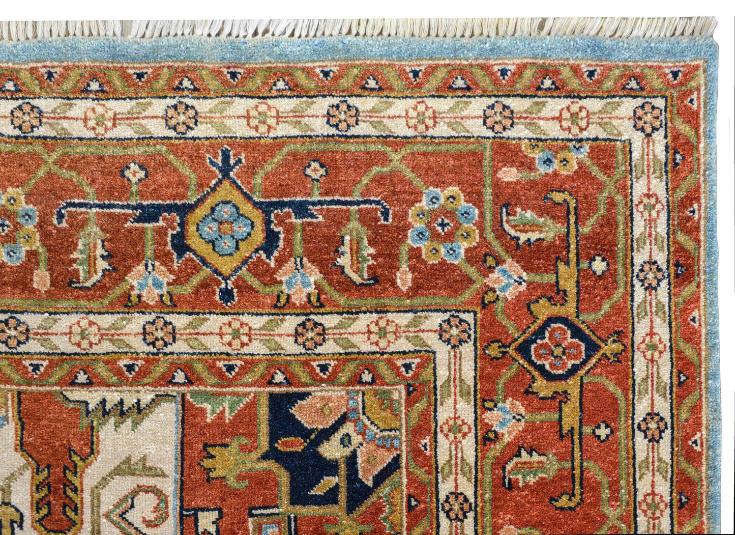 Hand Knotted Heriz-Style Rug For Sale
