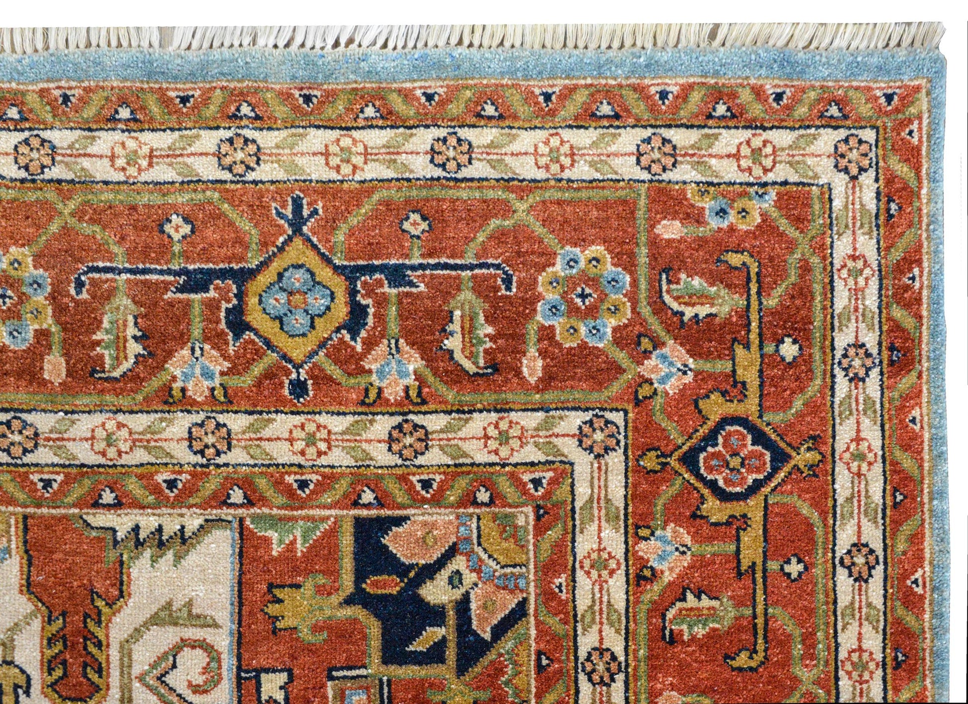 Hand Knotted Heriz-Style Rug For Sale