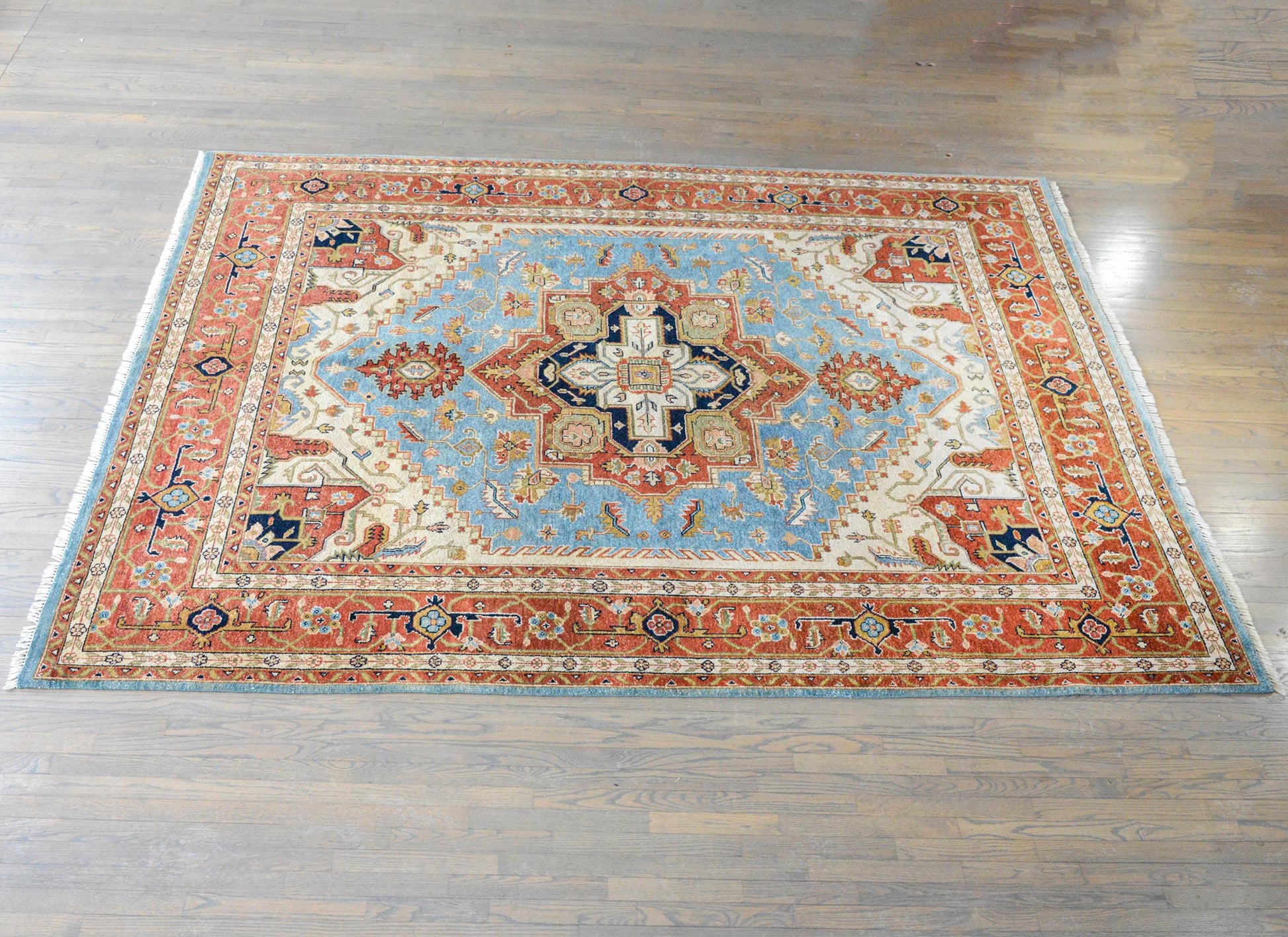 Hand Knotted Heriz-Style Rug For Sale