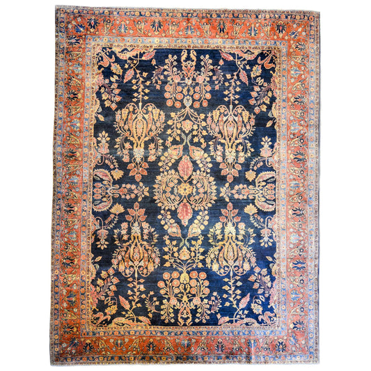 Remarkable Sarouk Maharajan, circa 1900 For Sale