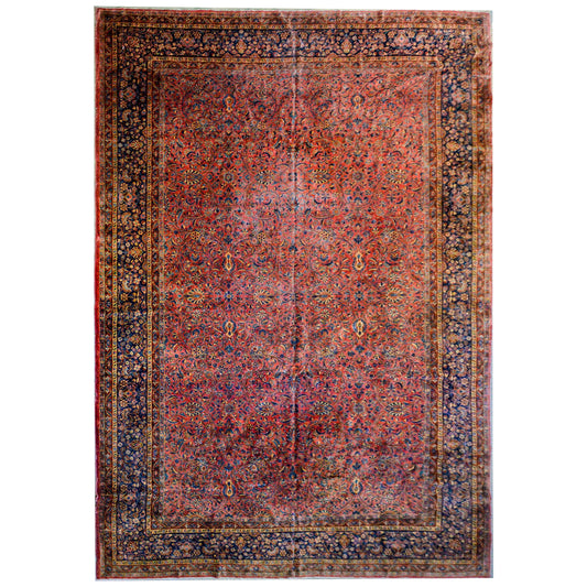 Gorgeous Early 20th Century Kashan Rug For Sale