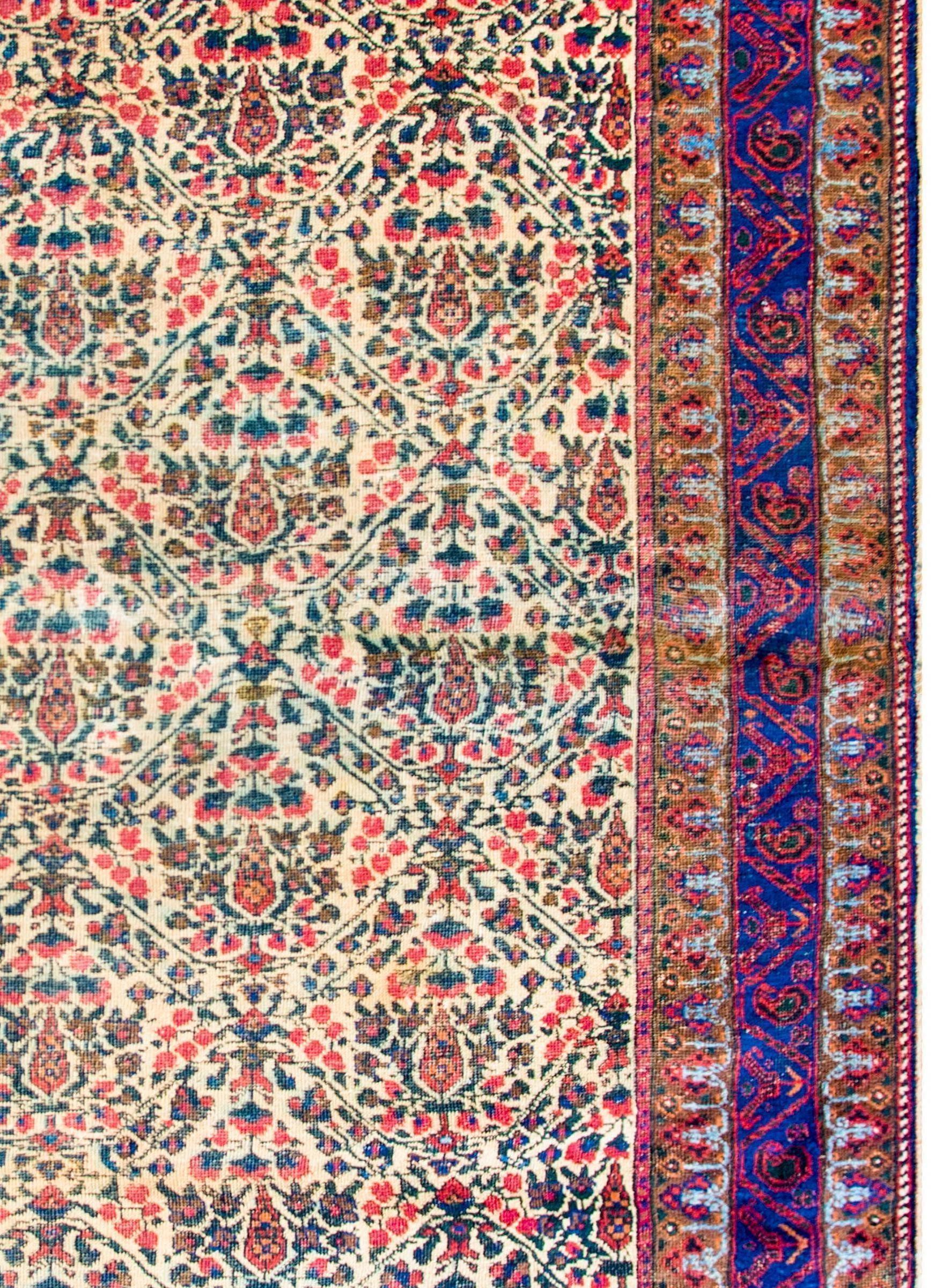 Fantastic Early 20th Century Antique Afshan Rug For Sale