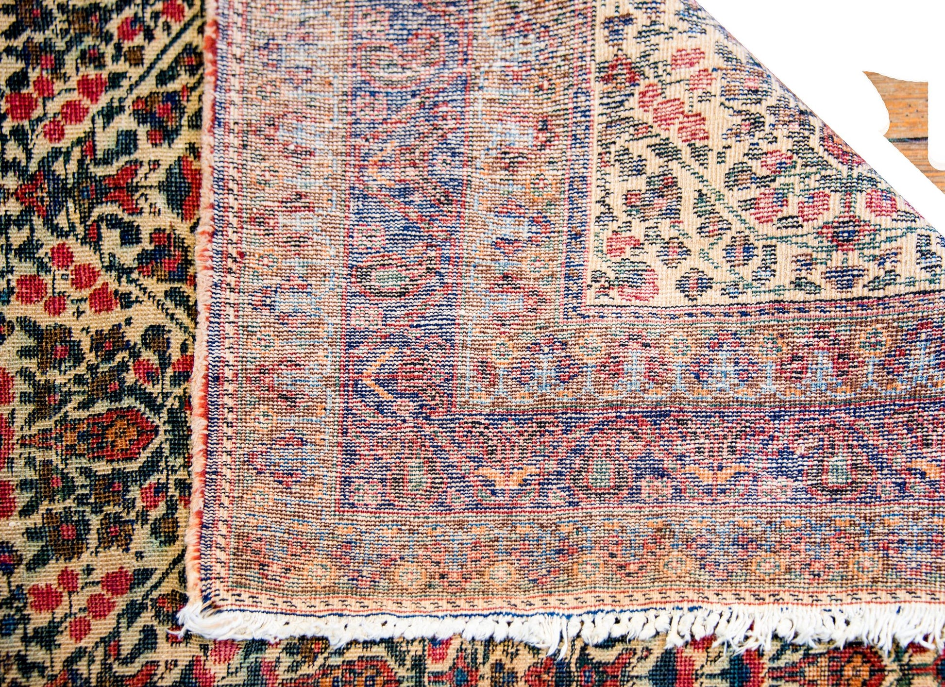 Fantastic Early 20th Century Antique Afshan Rug For Sale