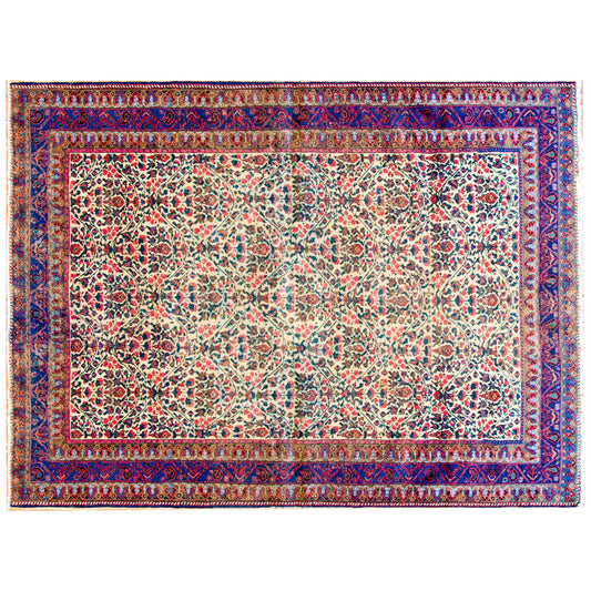 Fantastic Early 20th Century Antique Afshan Rug For Sale