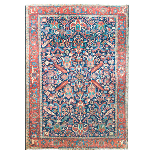Early 20th Century Persian Heriz Rug For Sale