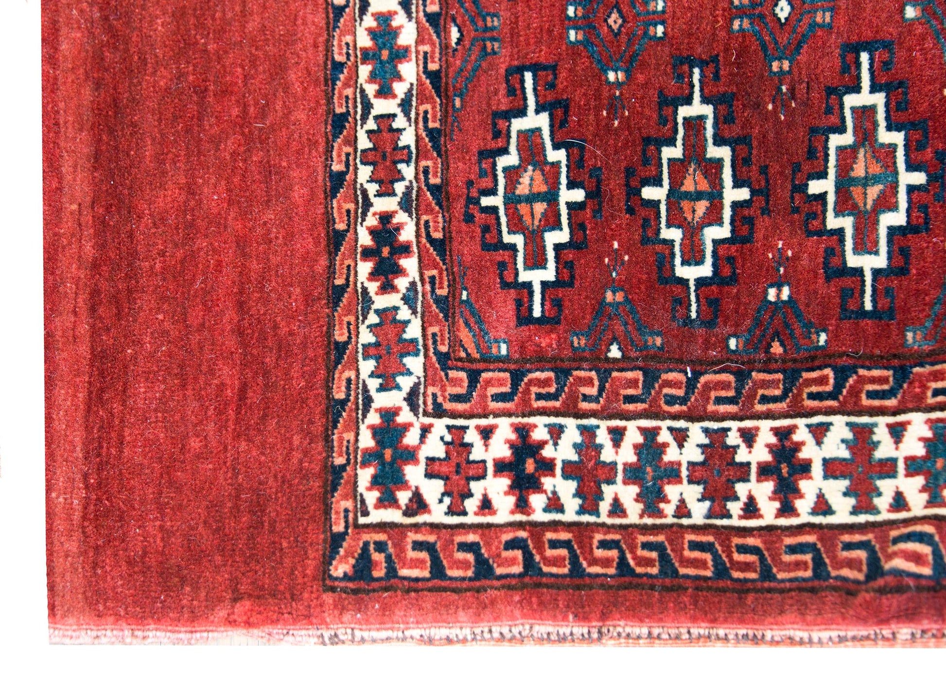 Early 20th Century Turkman Bag Face Rug For Sale