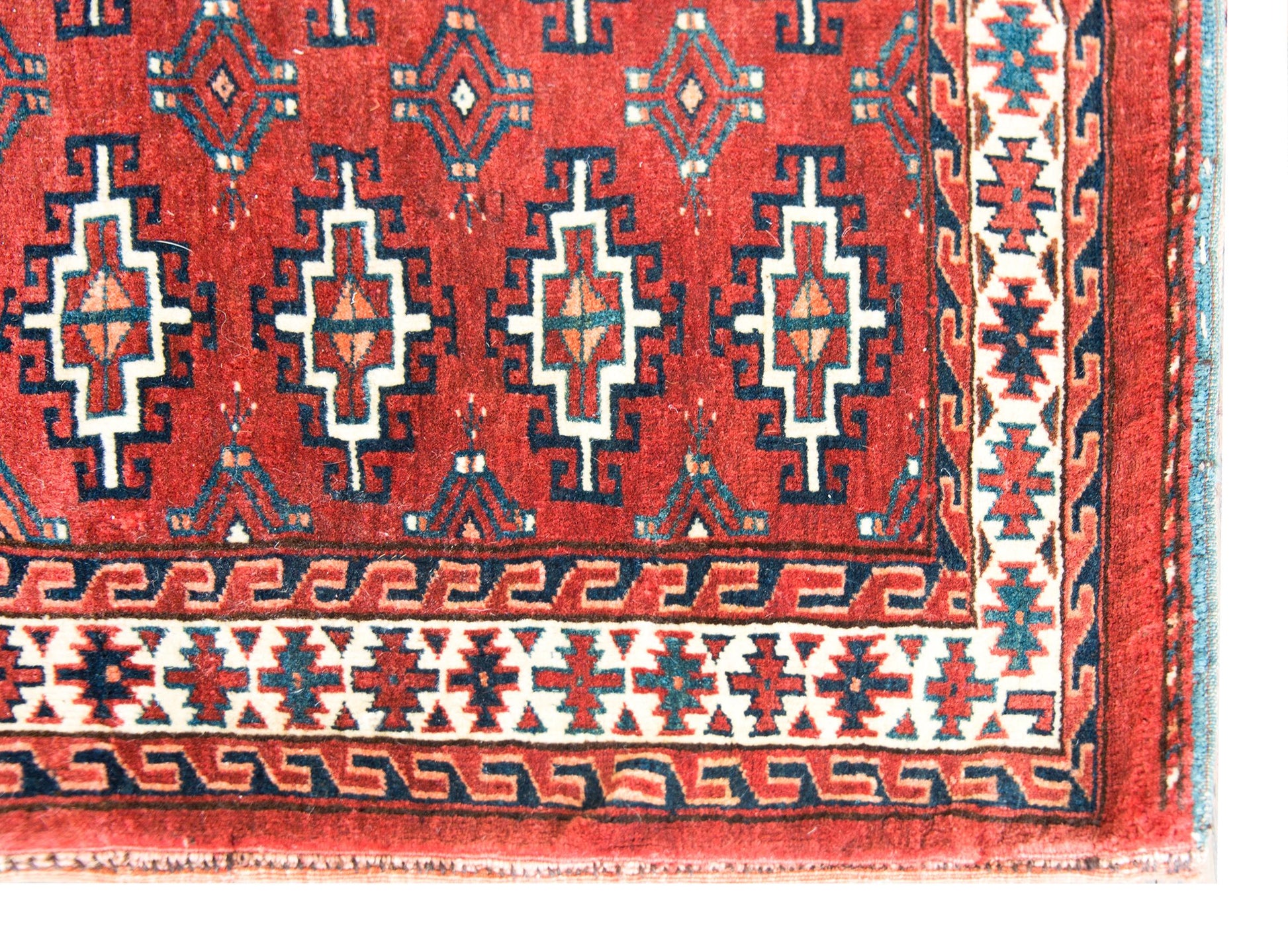 Early 20th Century Turkman Bag Face Rug For Sale