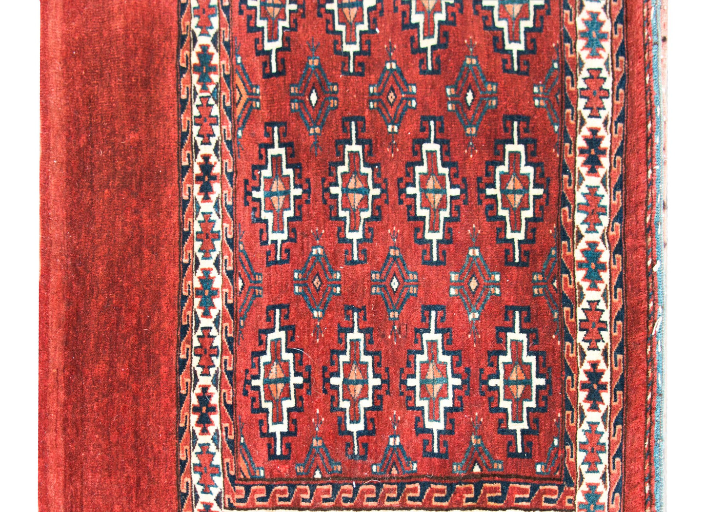 Early 20th Century Turkman Bag Face Rug For Sale