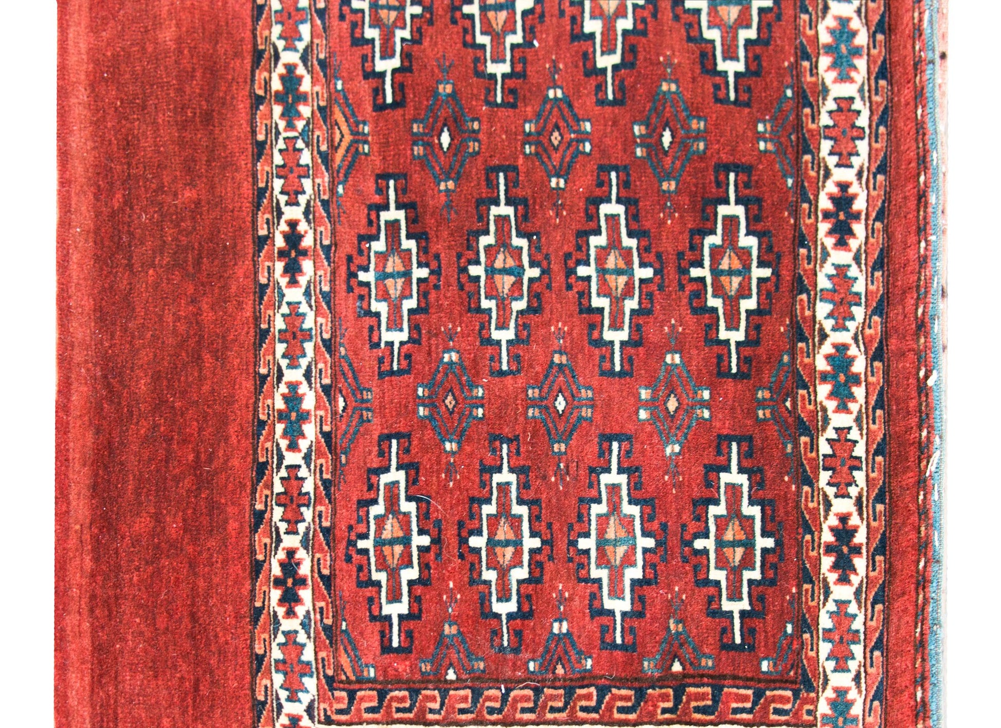Early 20th Century Turkman Bag Face Rug For Sale