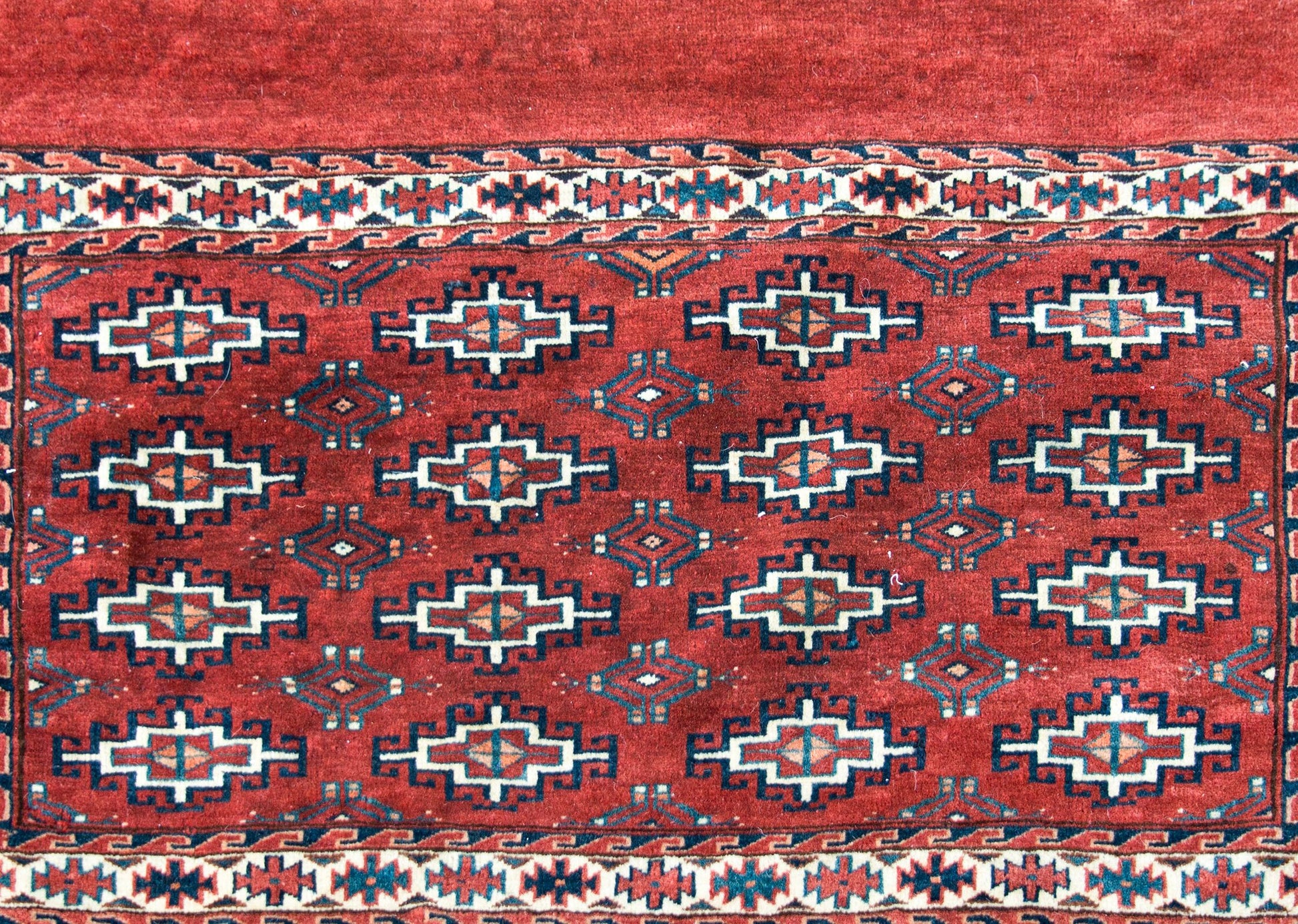Early 20th Century Turkman Bag Face Rug For Sale
