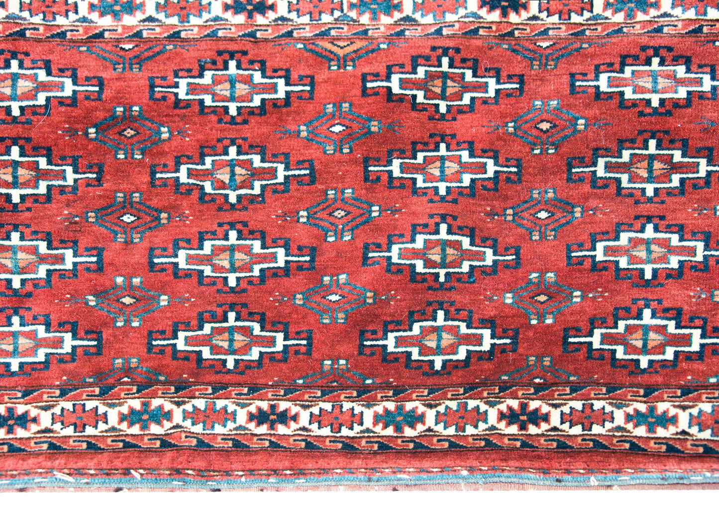 Early 20th Century Turkman Bag Face Rug For Sale