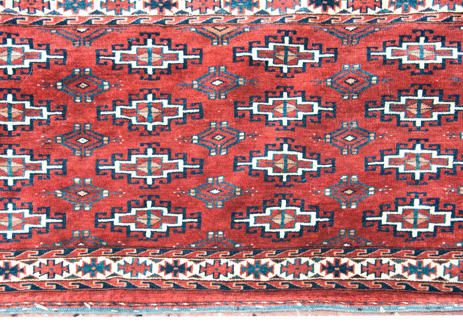 Early 20th Century Turkman Bag Face Rug For Sale