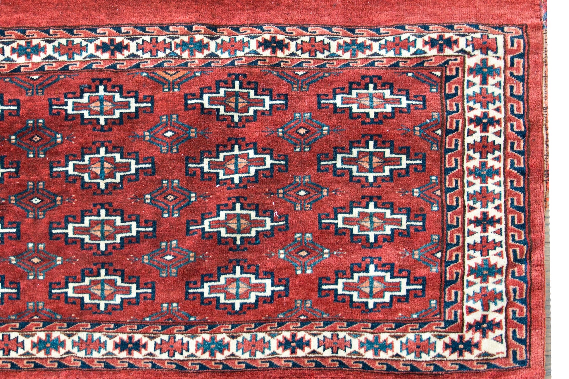 Early 20th Century Turkman Bag Face Rug For Sale