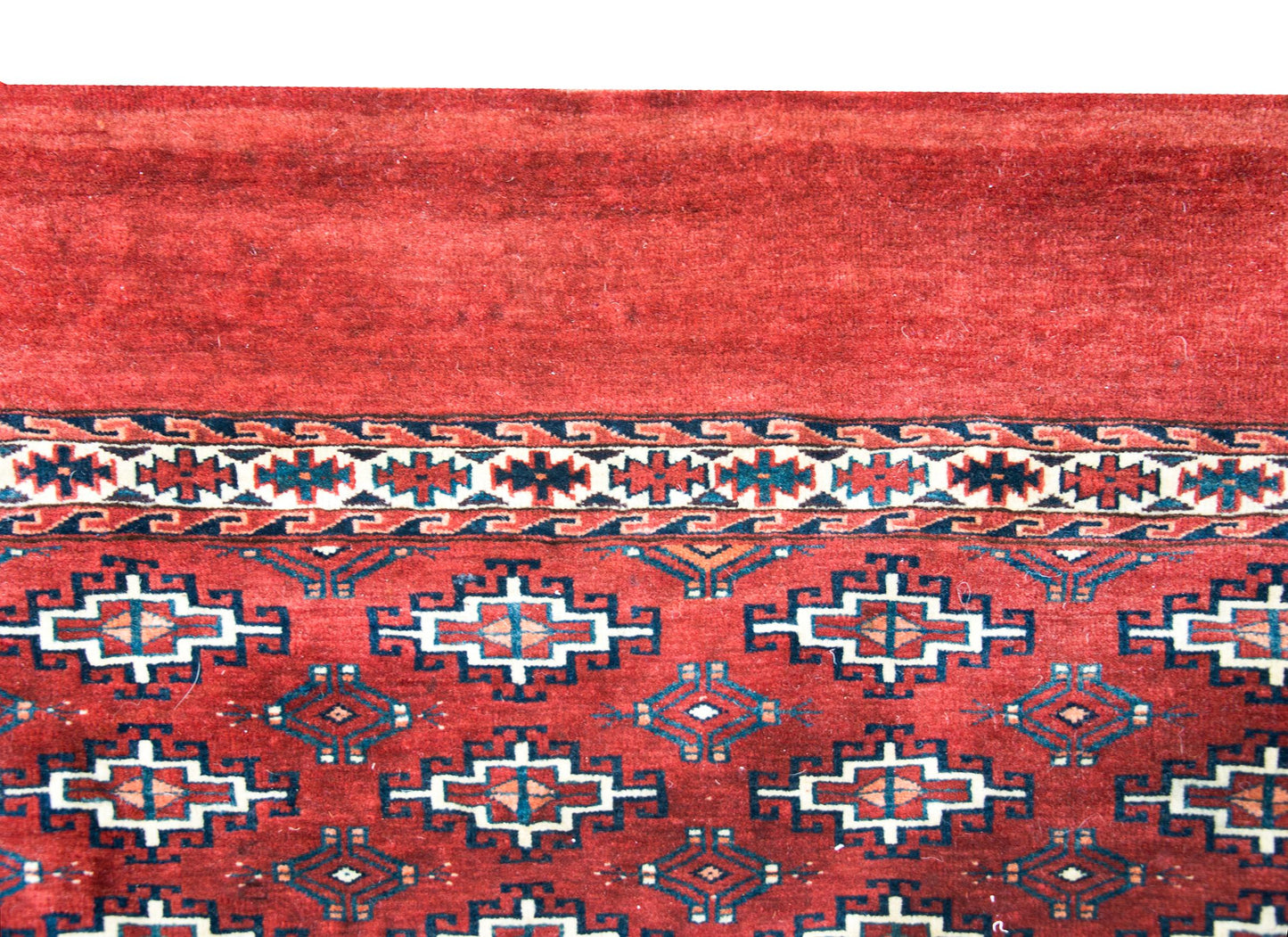 Early 20th Century Turkman Bag Face Rug For Sale