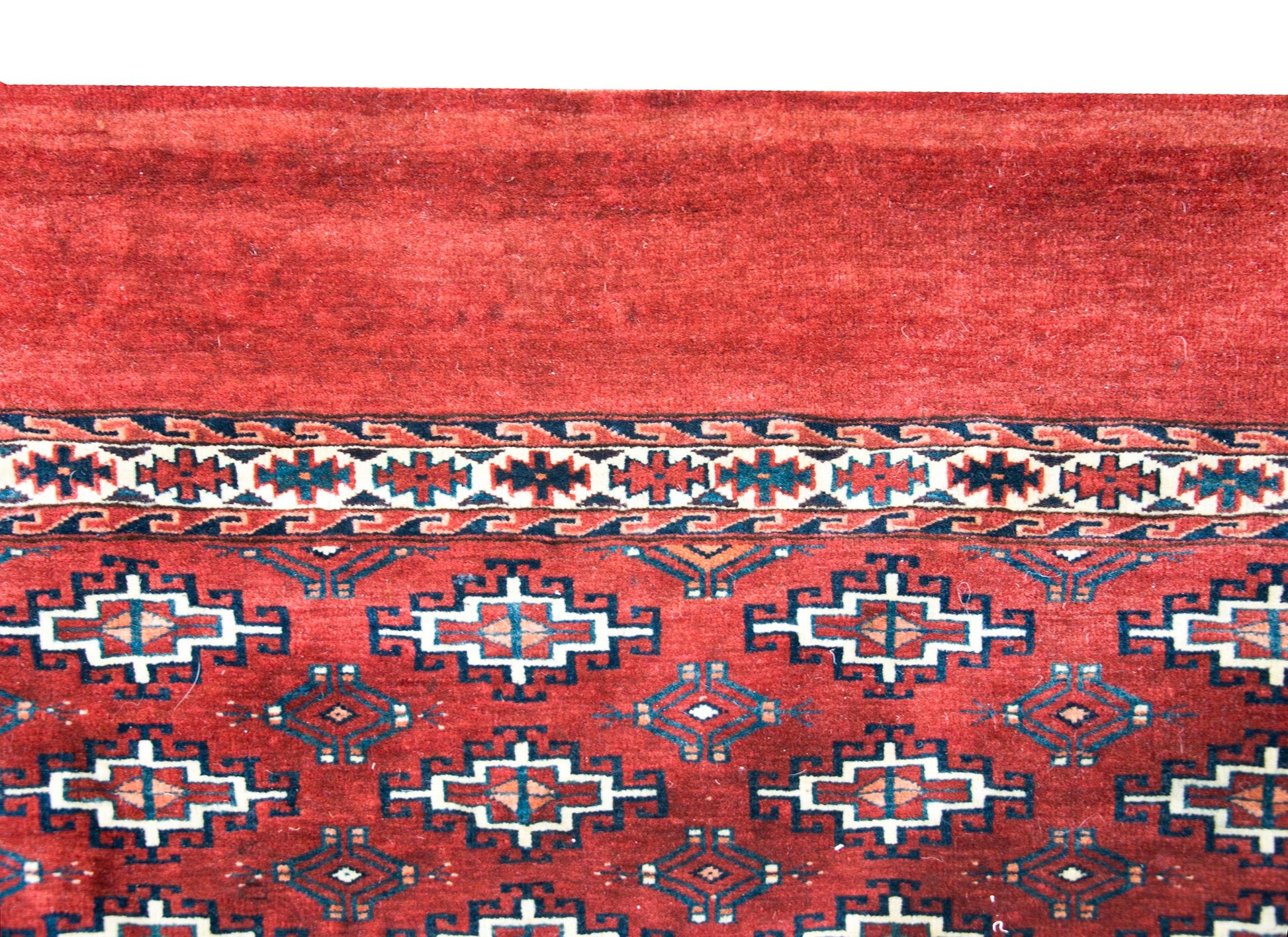 Early 20th Century Turkman Bag Face Rug For Sale
