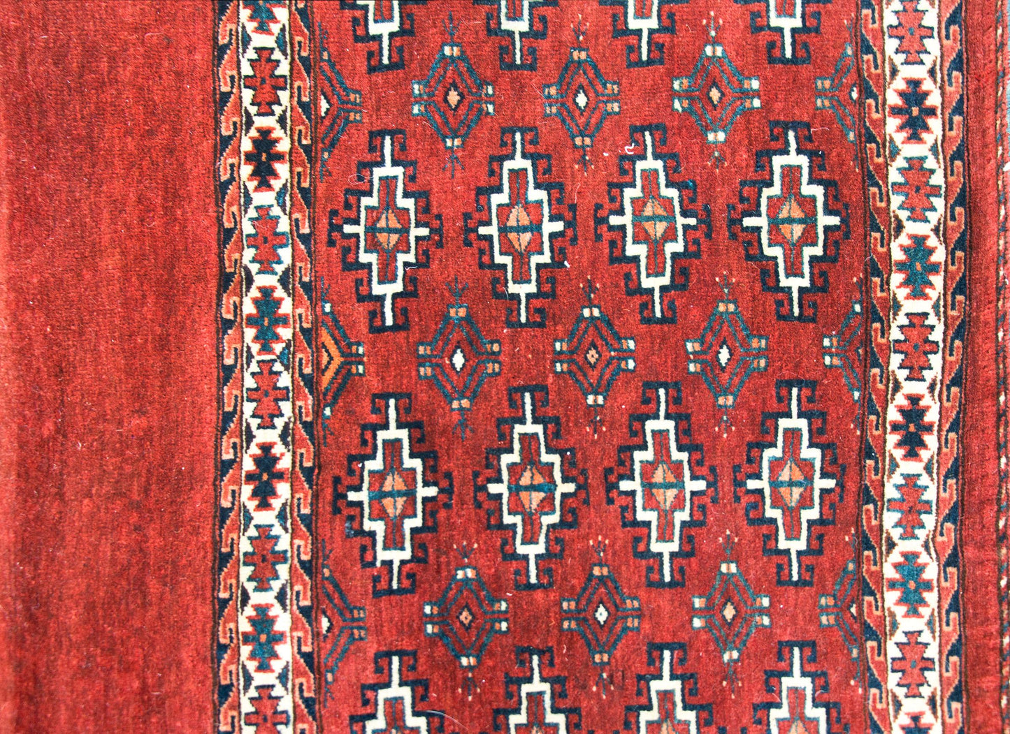 Early 20th Century Turkman Bag Face Rug For Sale