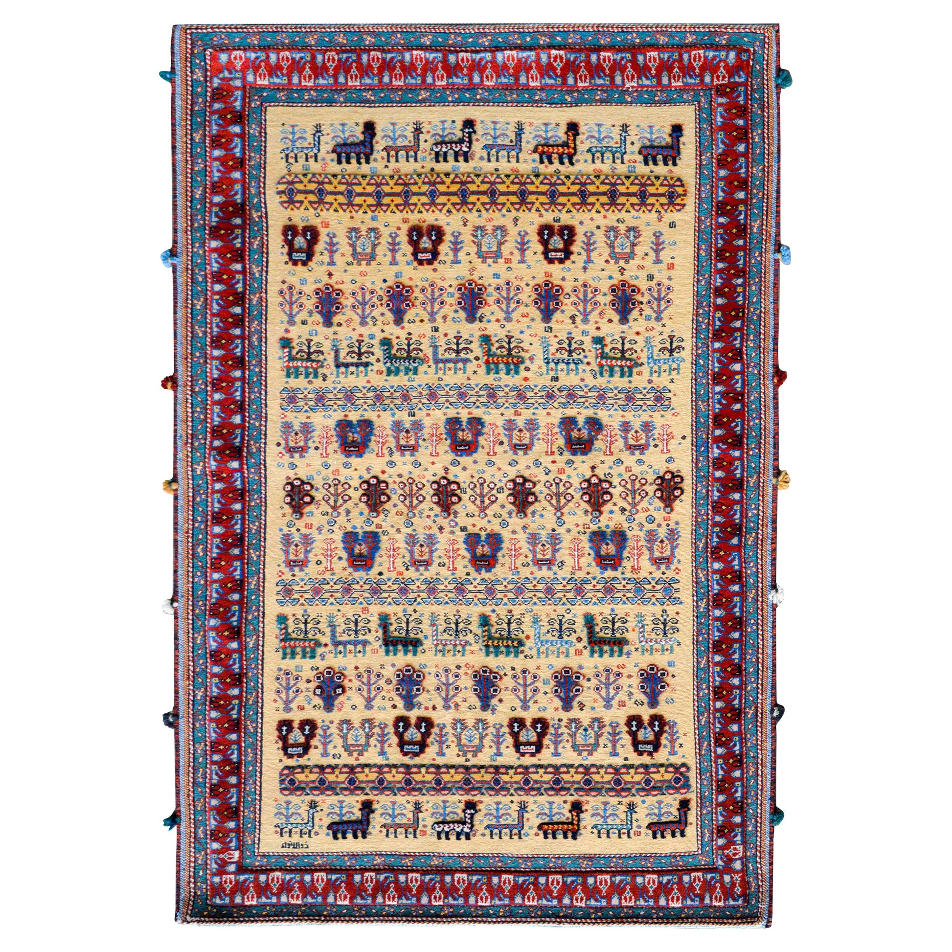 Vintage Afshar Rug For Sale