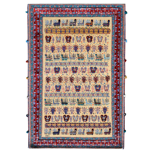 Vintage Afshar Rug For Sale