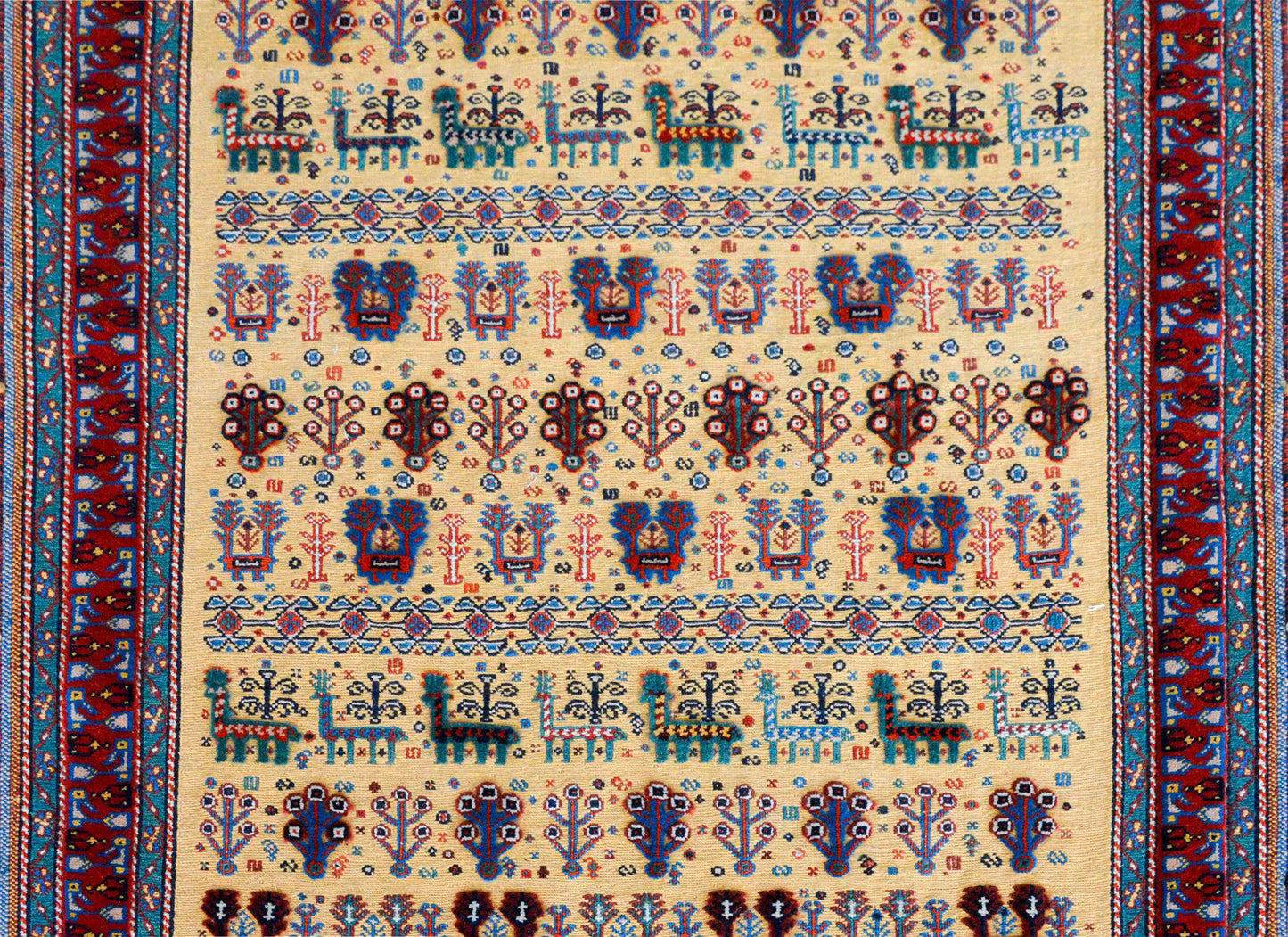 Vintage Afshar Rug For Sale
