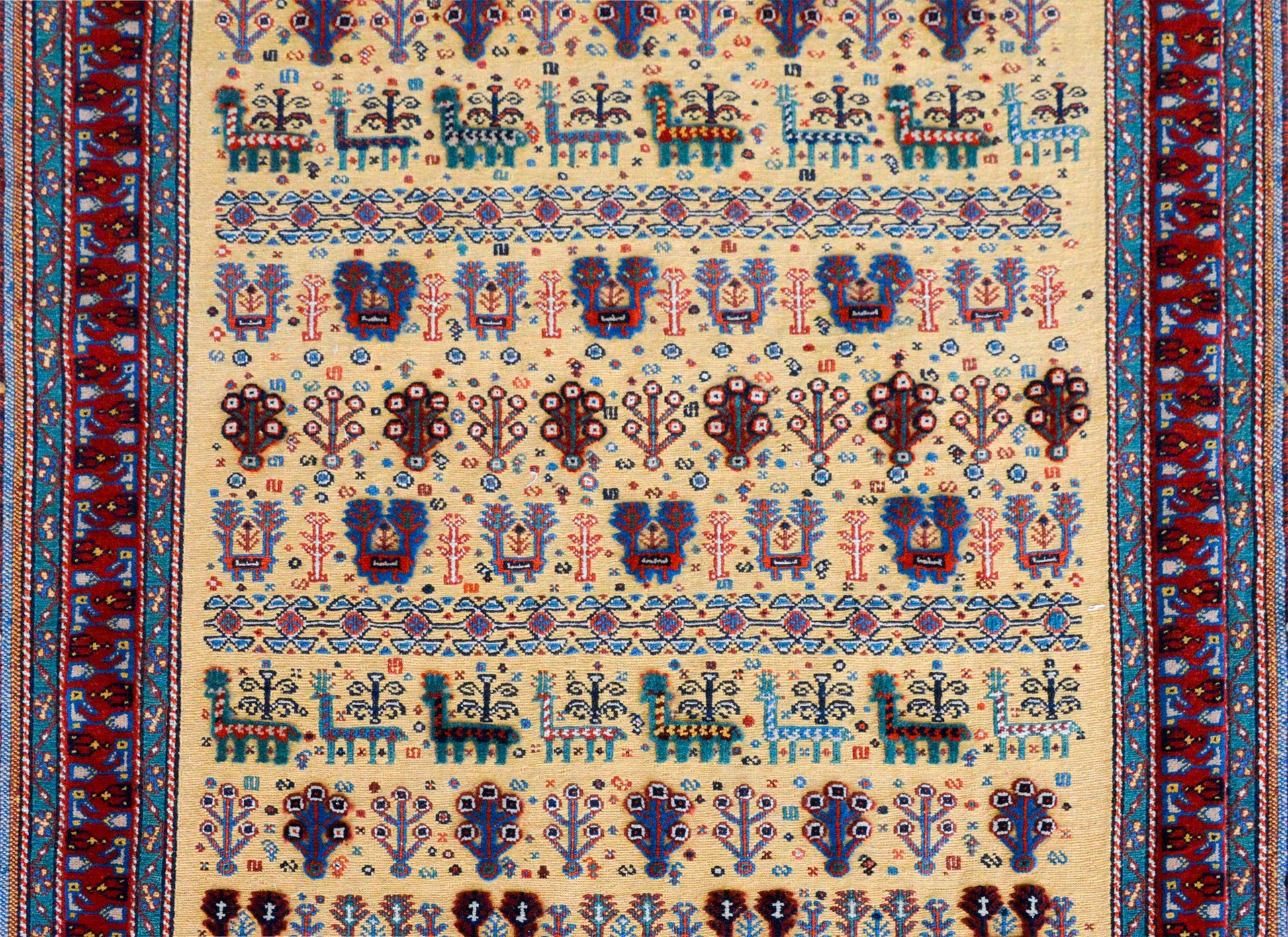 Vintage Afshar Rug For Sale