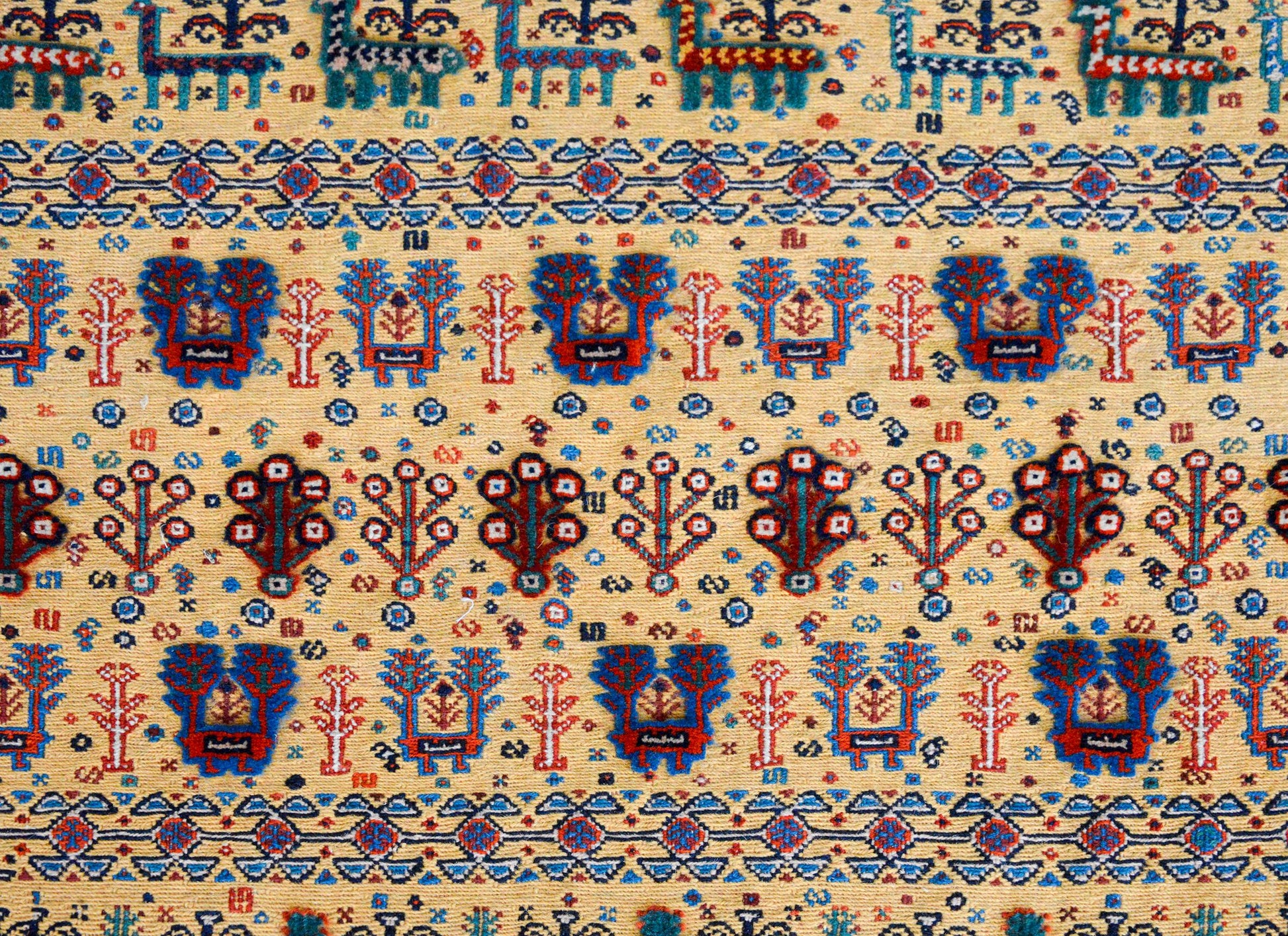 Vintage Afshar Rug For Sale