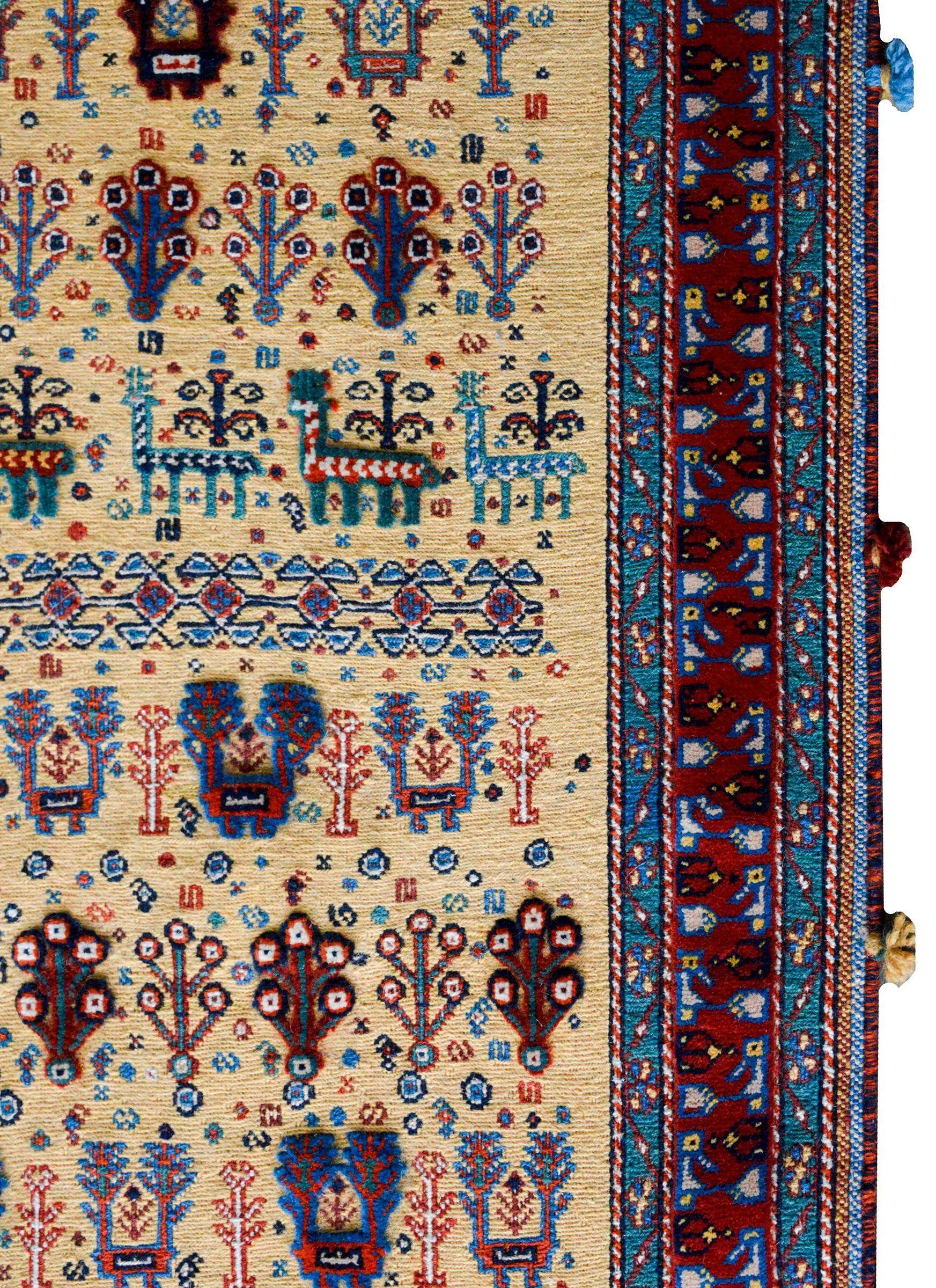 Vintage Afshar Rug For Sale