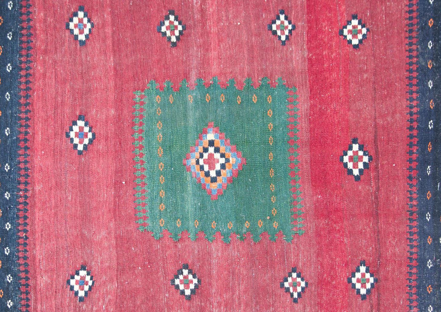 Early 20th Century Persian Afshar Sofreh Rug For Sale