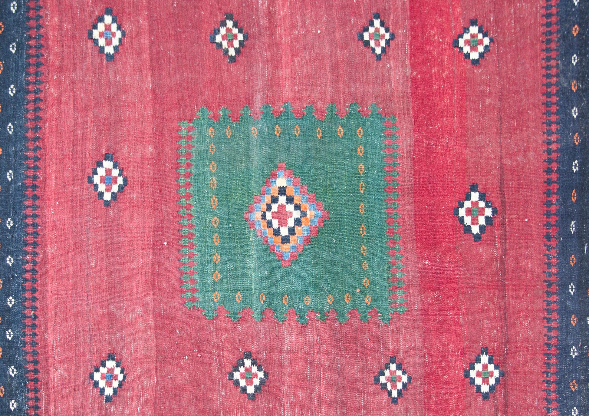 Early 20th Century Persian Afshar Sofreh Rug For Sale