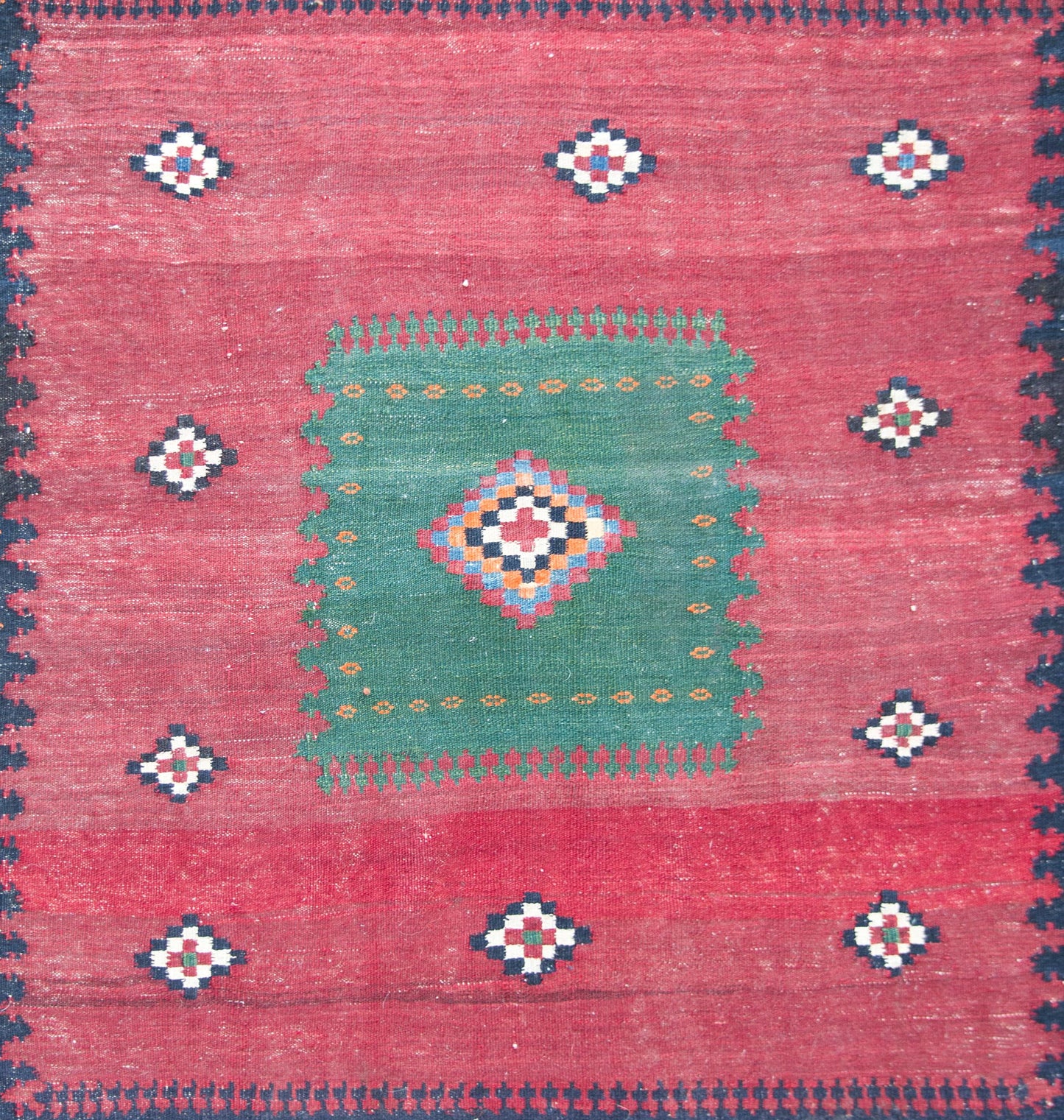 Early 20th Century Persian Afshar Sofreh Rug For Sale