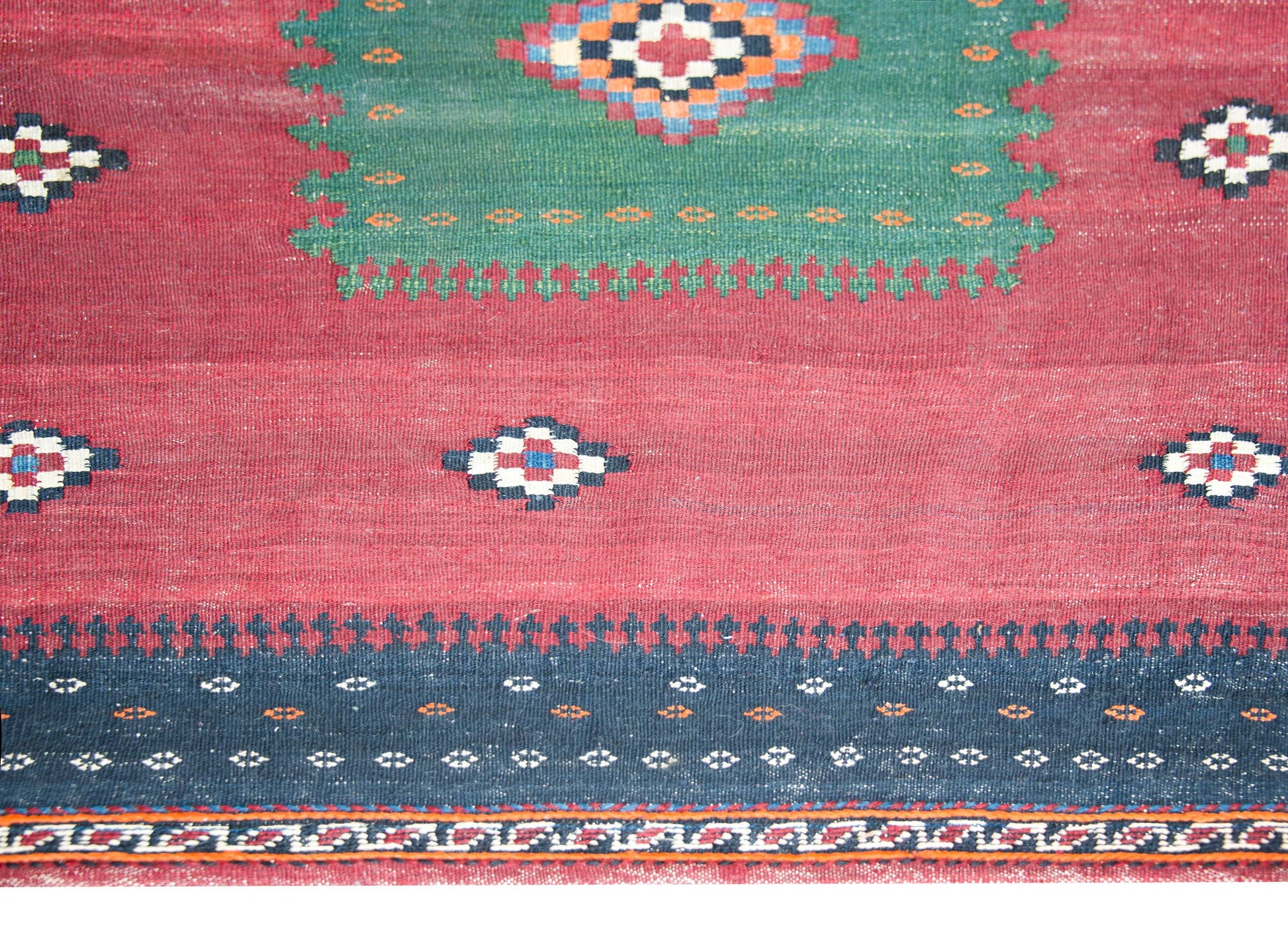 Early 20th Century Persian Afshar Sofreh Rug For Sale