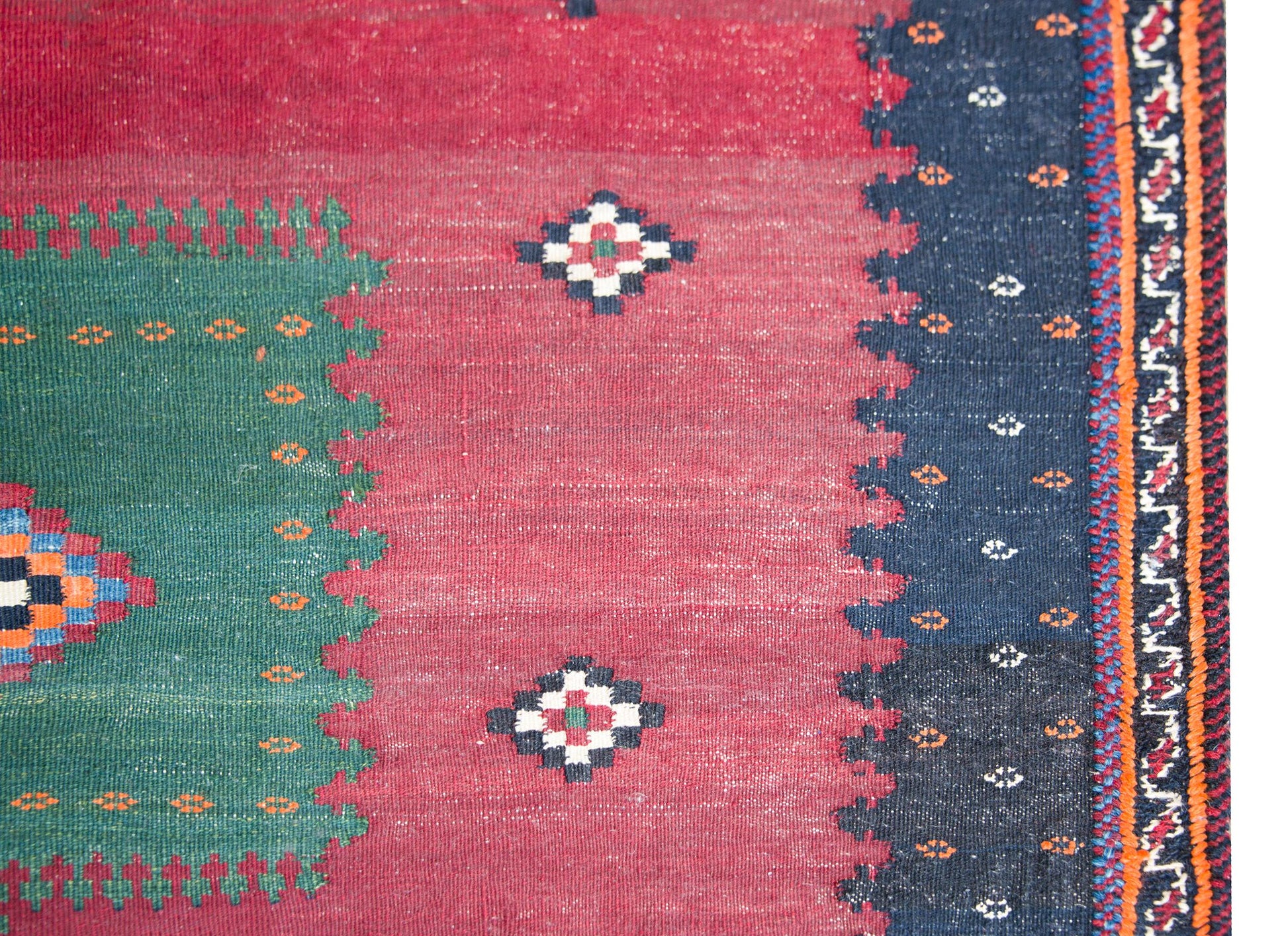 Early 20th Century Persian Afshar Sofreh Rug For Sale