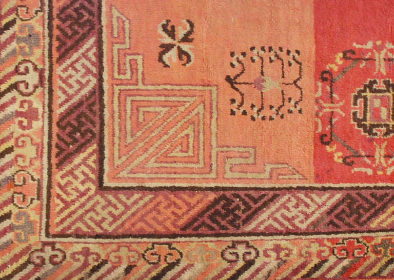 Antique Central Asian Khotan Rug For Sale