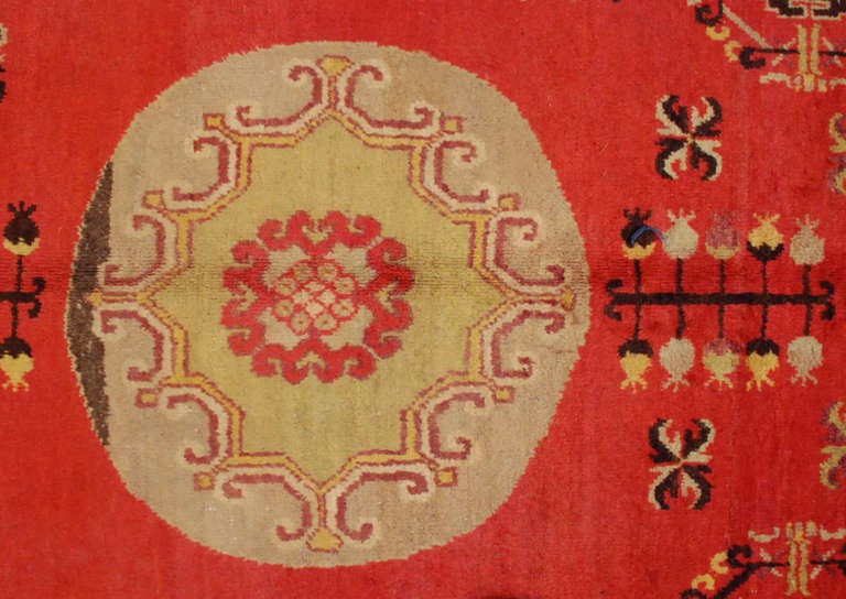 Antique Central Asian Khotan Rug For Sale