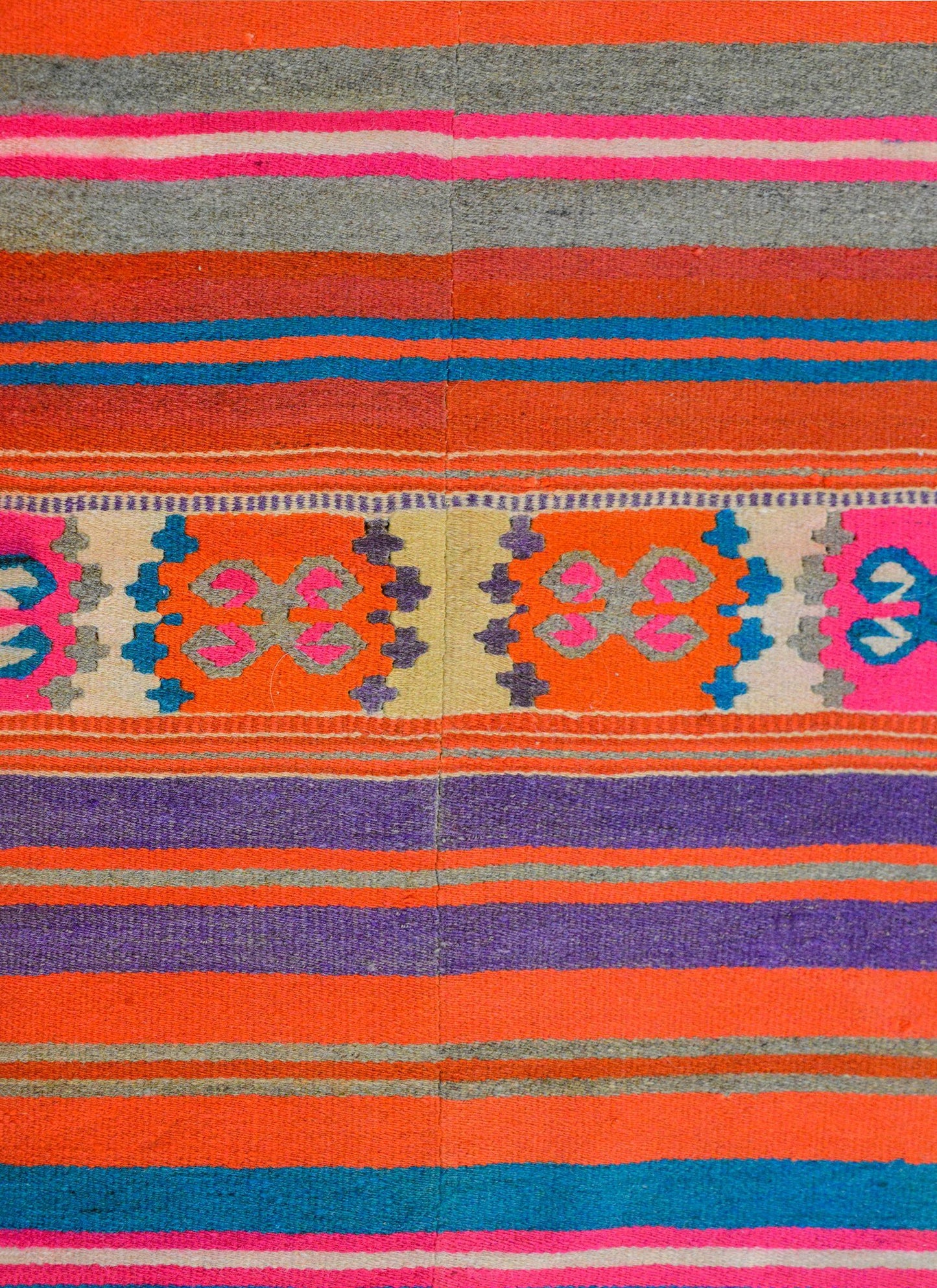 Late 20th Century Mexican Kilim Rug For Sale