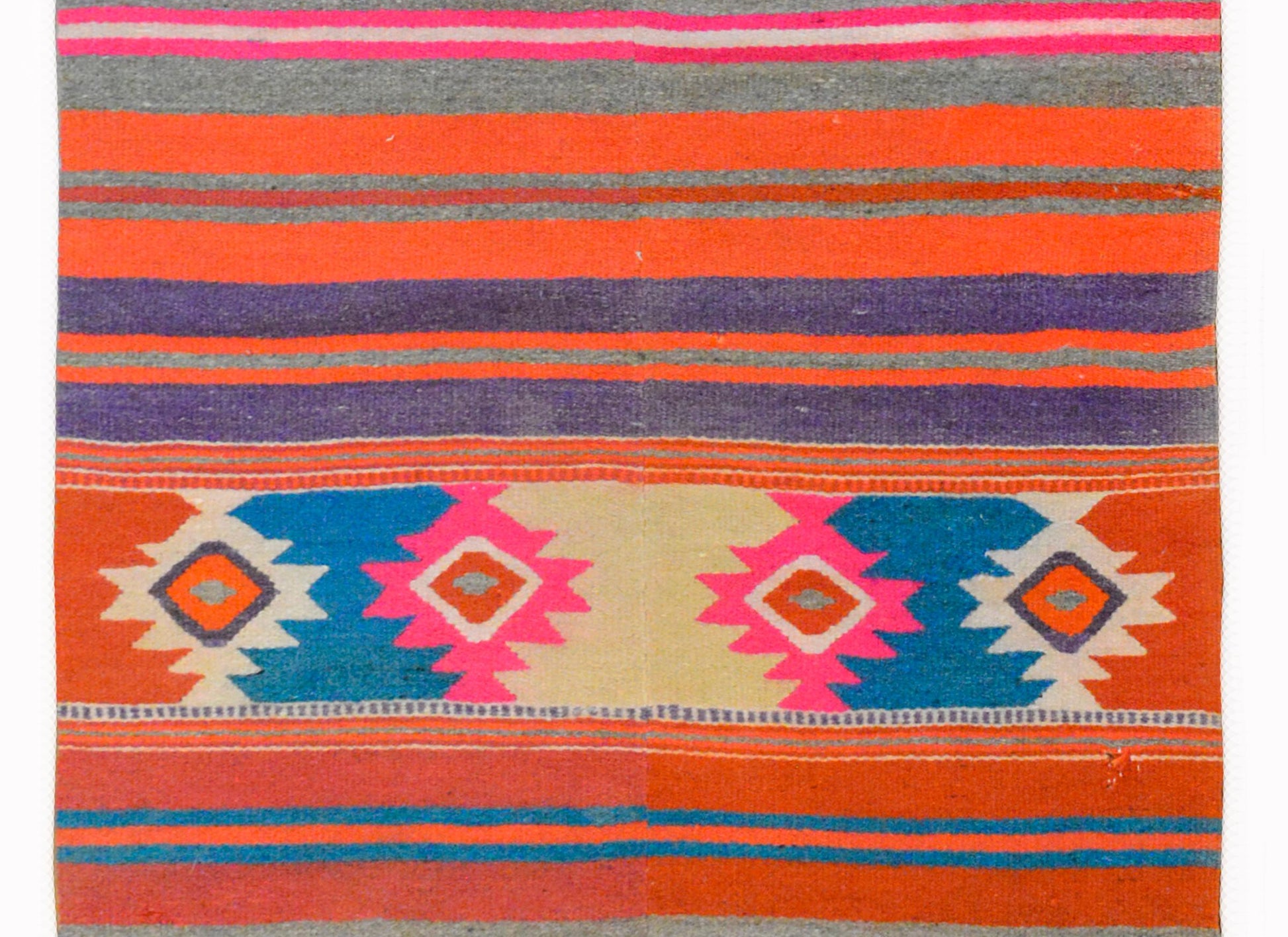 Late 20th Century Mexican Kilim Rug For Sale