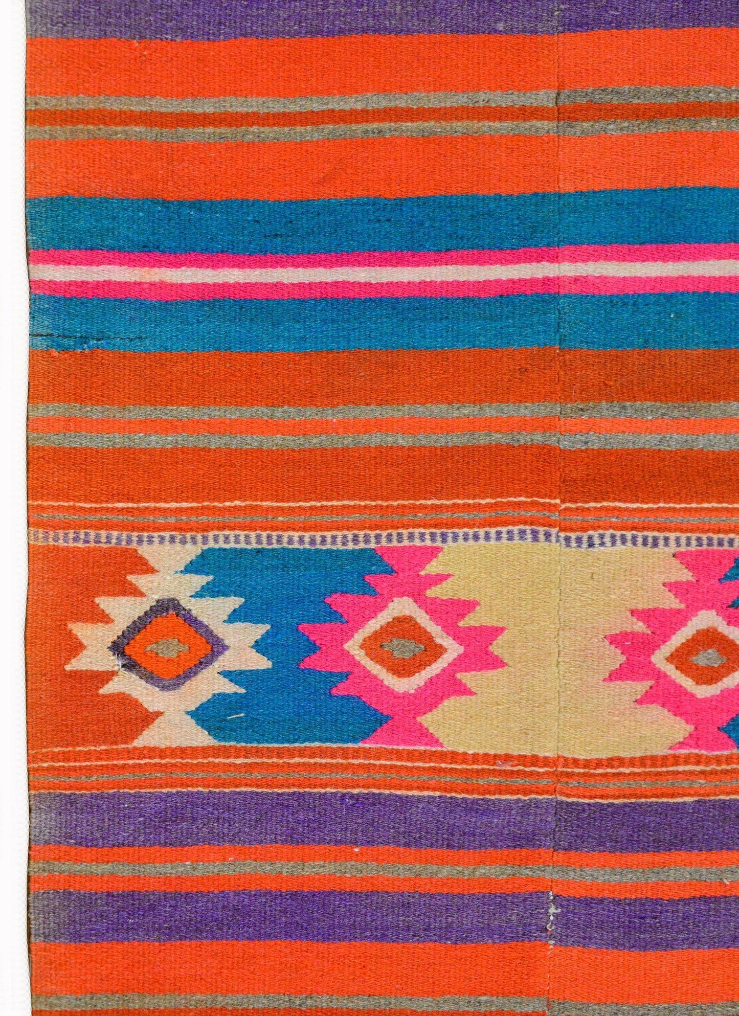 Late 20th Century Mexican Kilim Rug For Sale