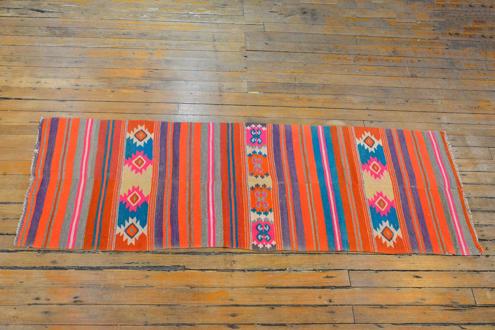 Late 20th Century Mexican Kilim Rug For Sale