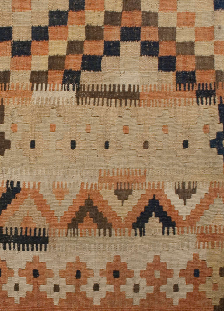 Early 20th Century Bashir Kilim Rug For Sale