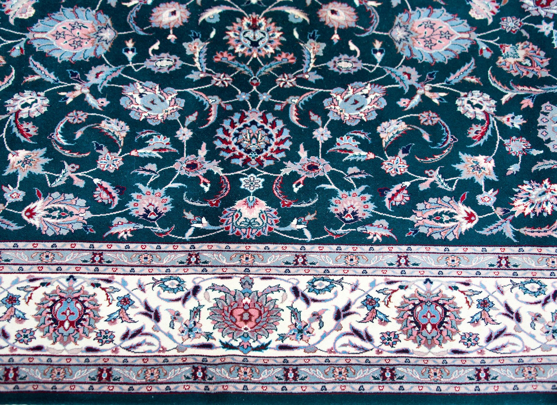 Vintage Indian Tabriz Rug For Sale