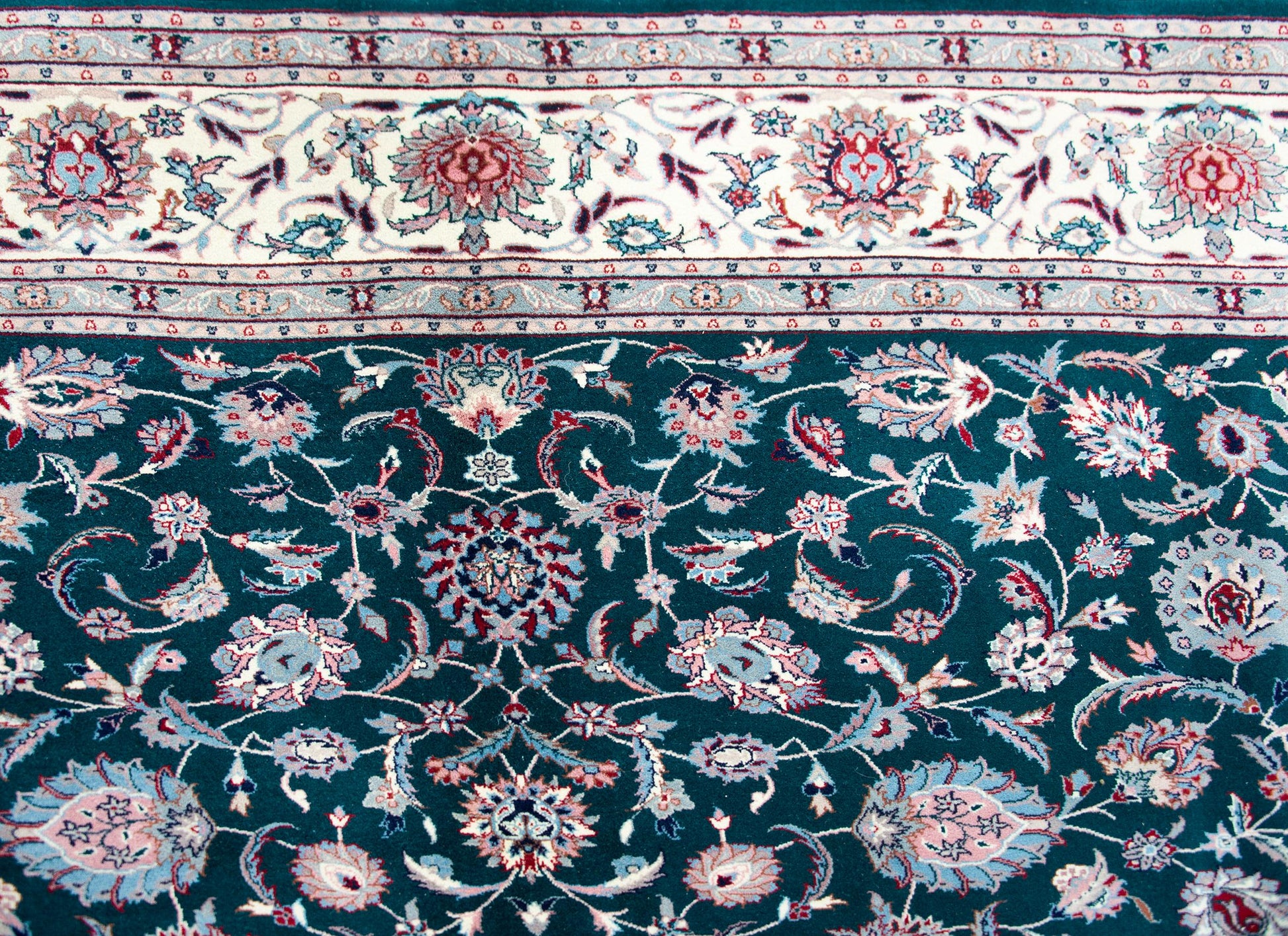 Vintage Indian Tabriz Rug For Sale