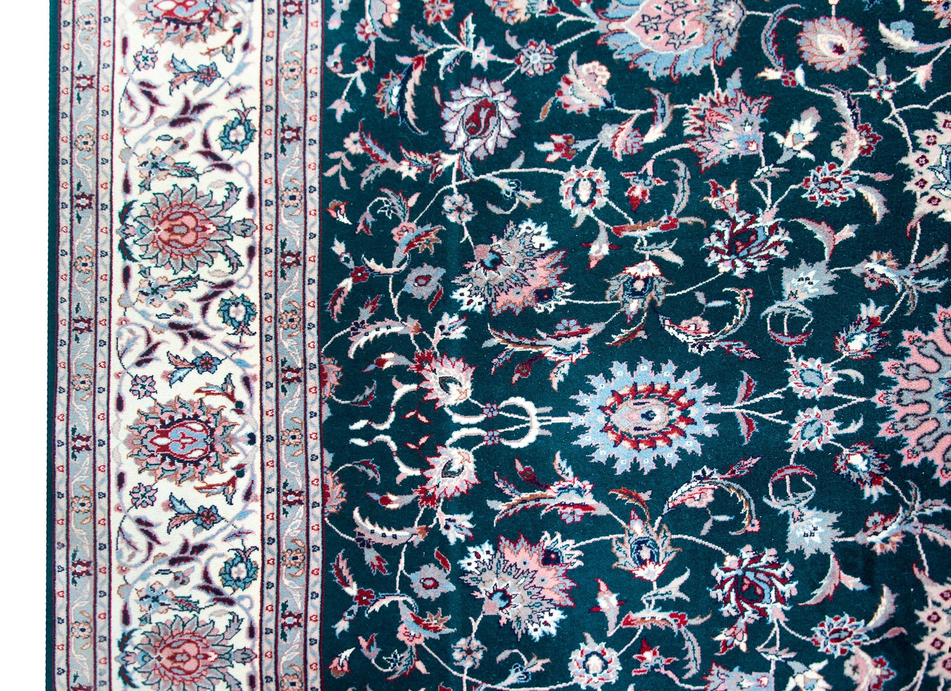Vintage Indian Tabriz Rug For Sale
