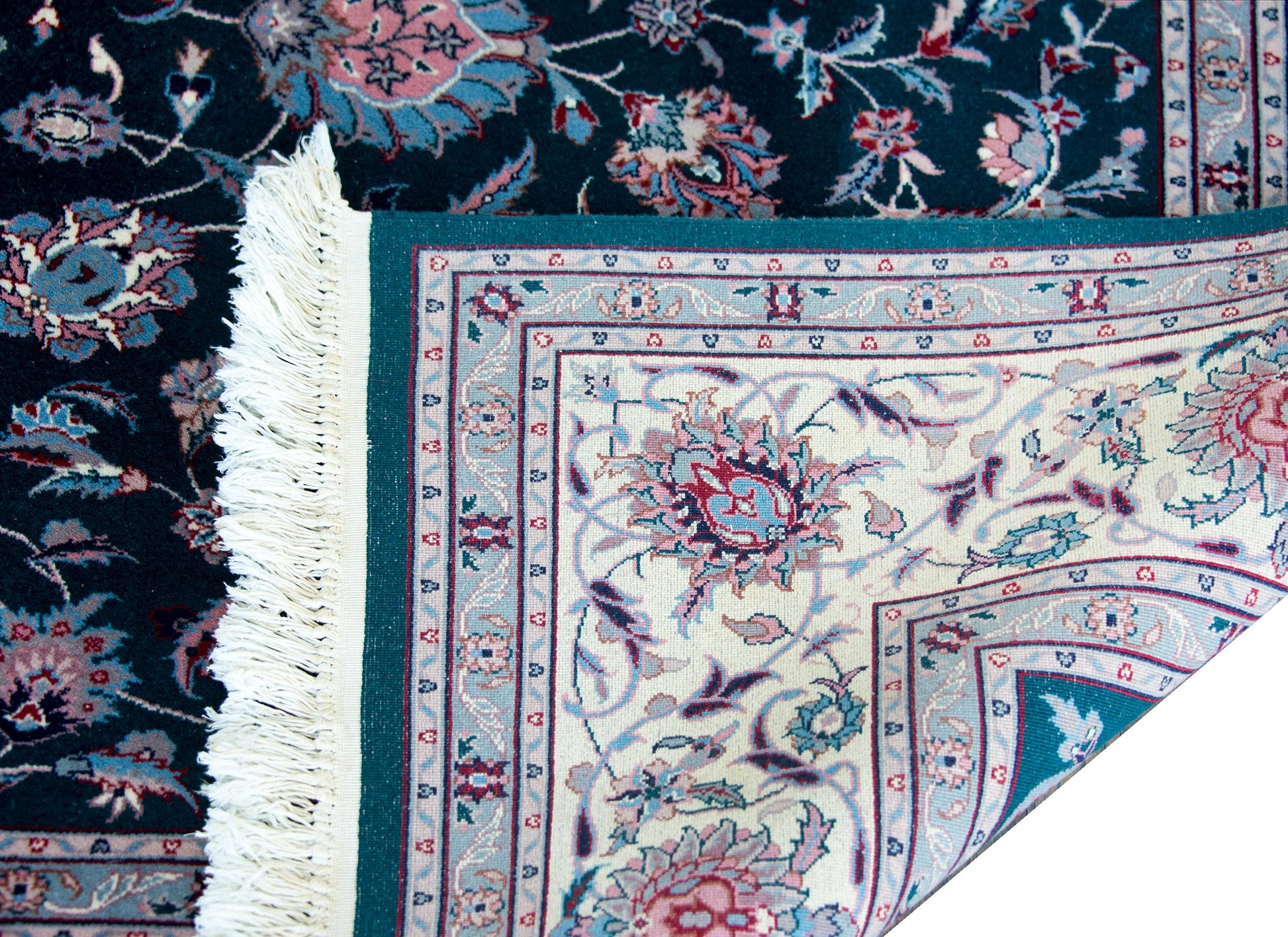 Vintage Indian Tabriz Rug For Sale