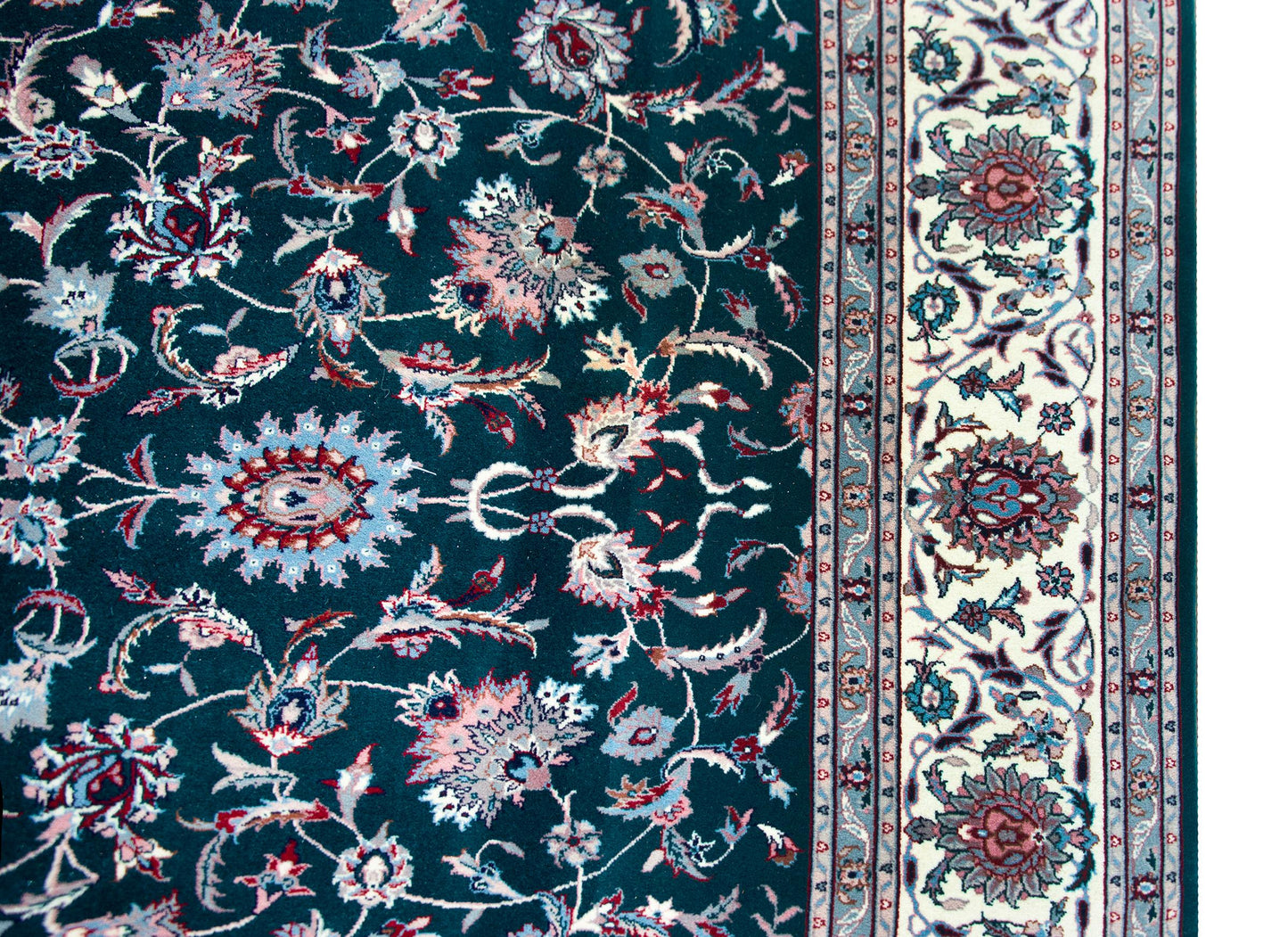 Vintage Indian Tabriz Rug For Sale