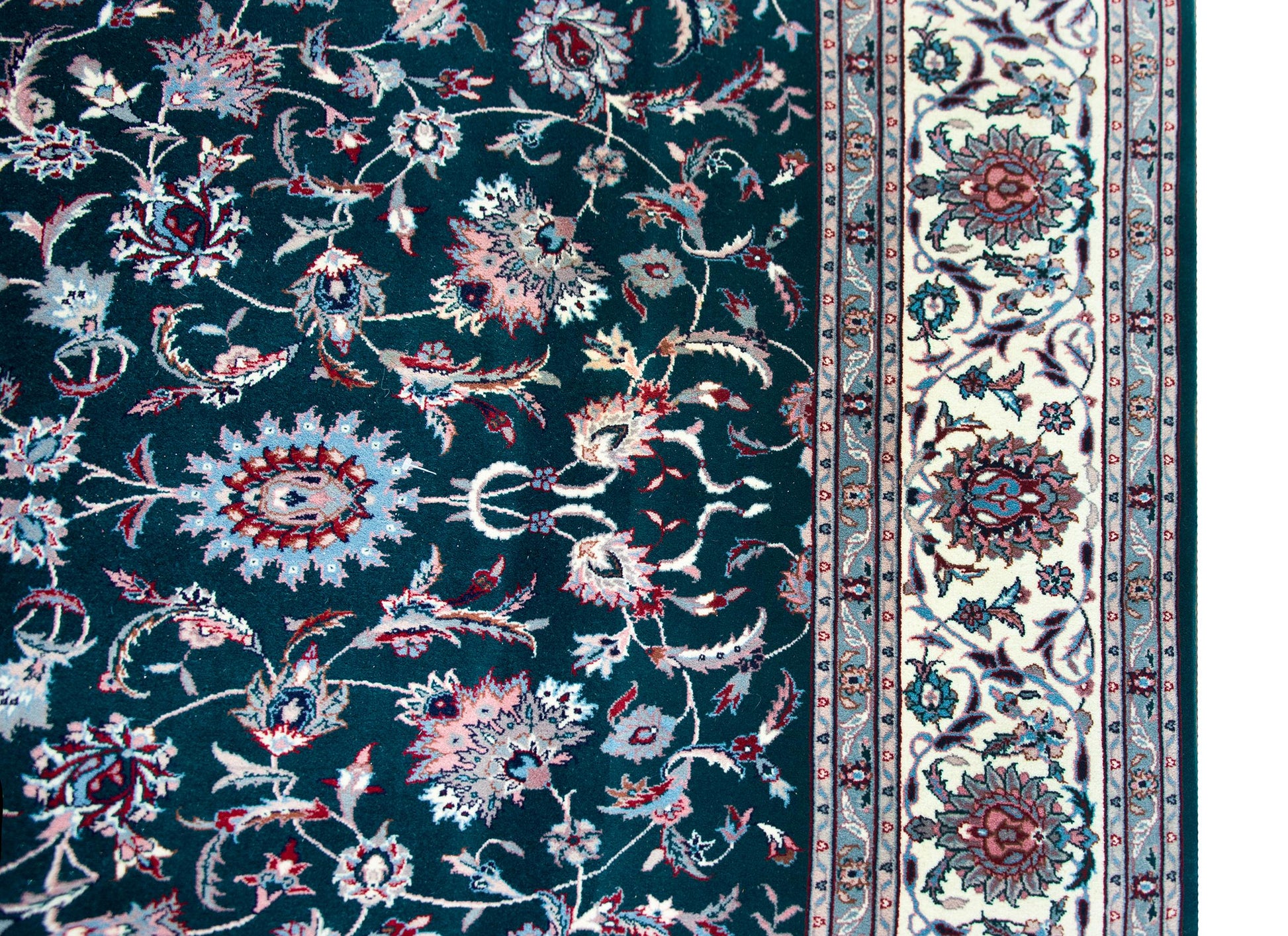 Vintage Indian Tabriz Rug For Sale
