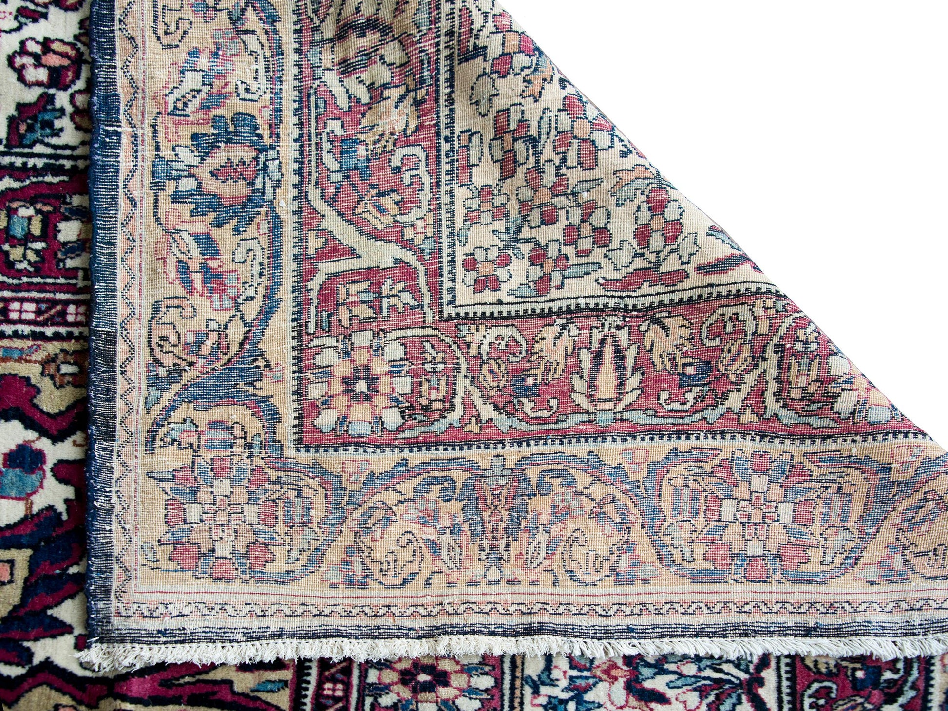 Late 19th Century Persian Lavar Kirman Rug For Sale