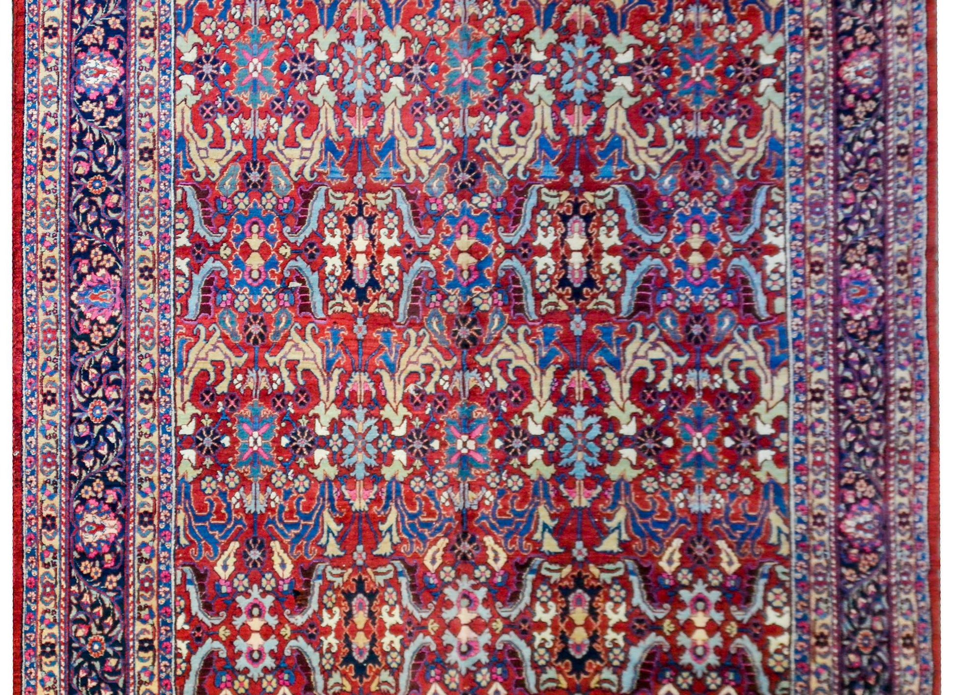 Unbelievable Early 20th Century Heriz Rug For Sale