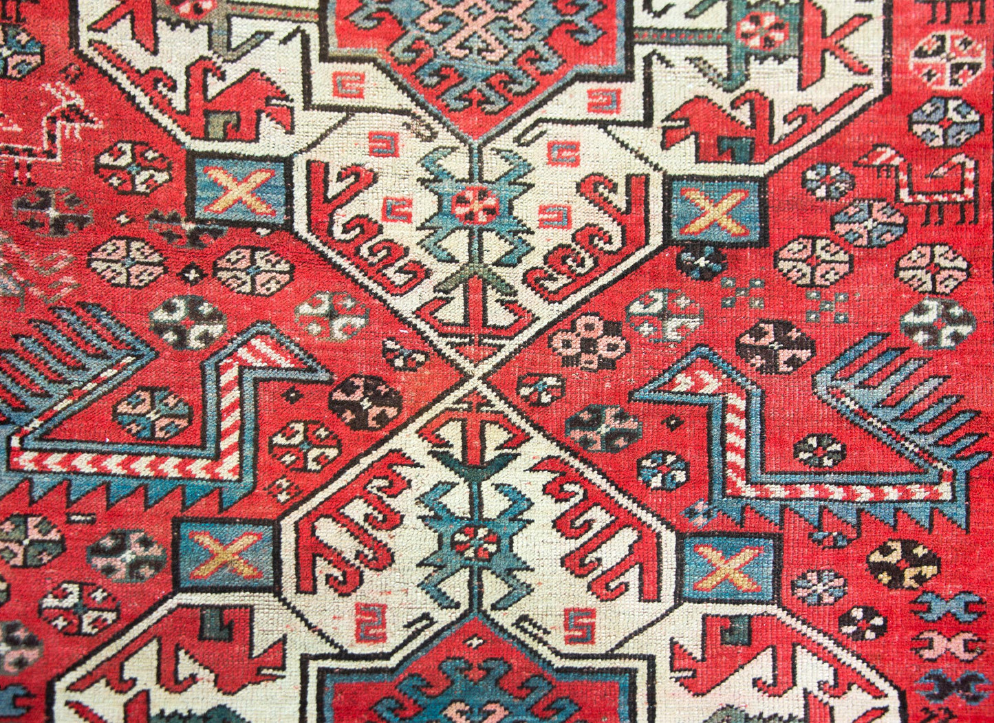Early 20th Century Persian Kazak Rug For Sale