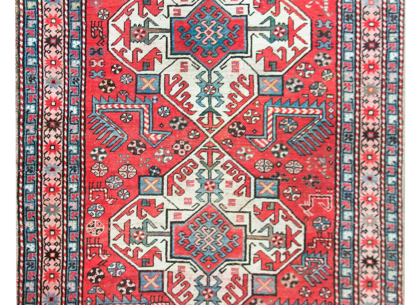 Early 20th Century Persian Kazak Rug For Sale