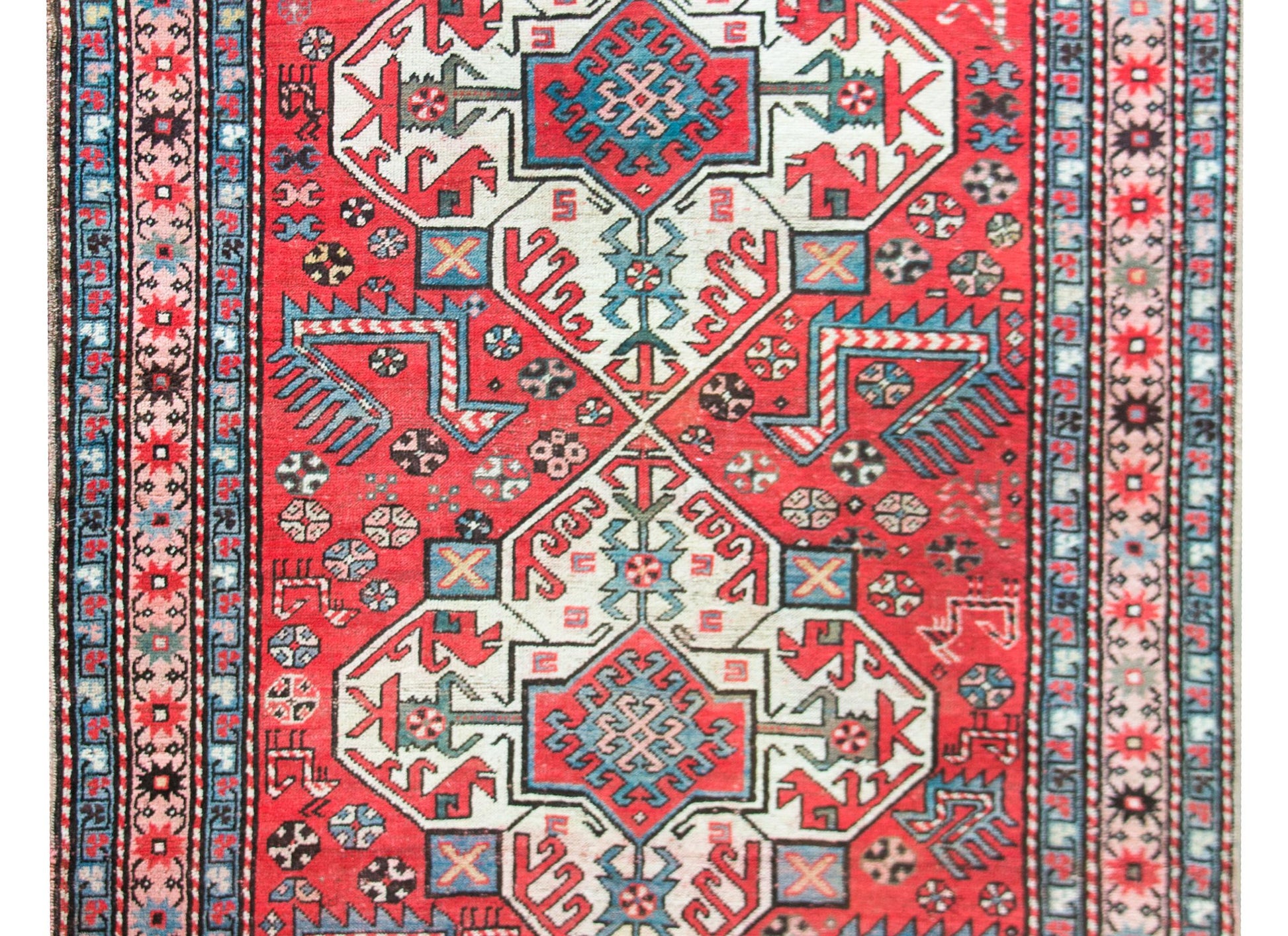 Early 20th Century Persian Kazak Rug For Sale